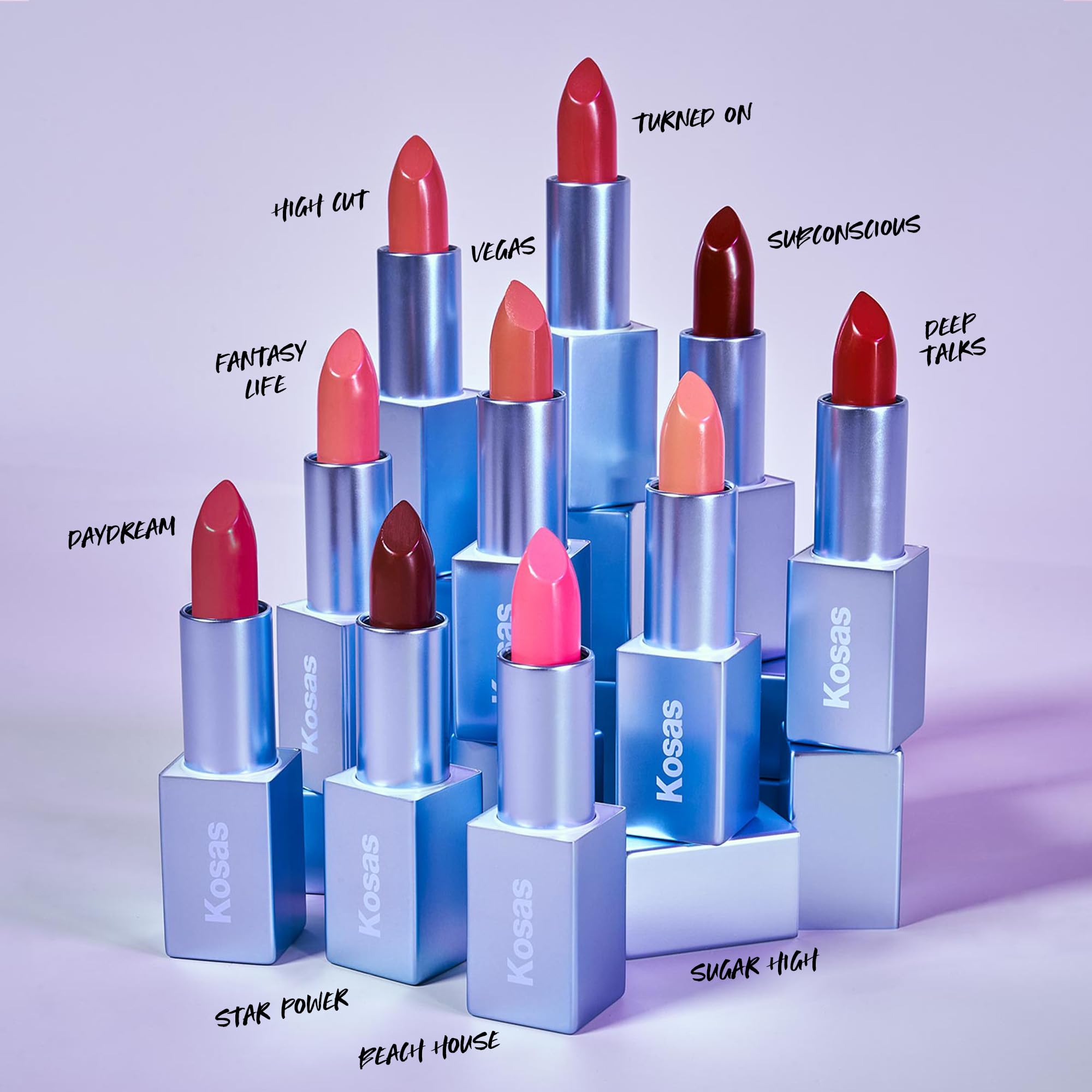 Kosas Weightless Lip Color Nourishing Satin Lipstick - High Impact Lip Color with Clean Formula - Comfy Feel & Soft Finish - Turned On Kosas buy supplements canada