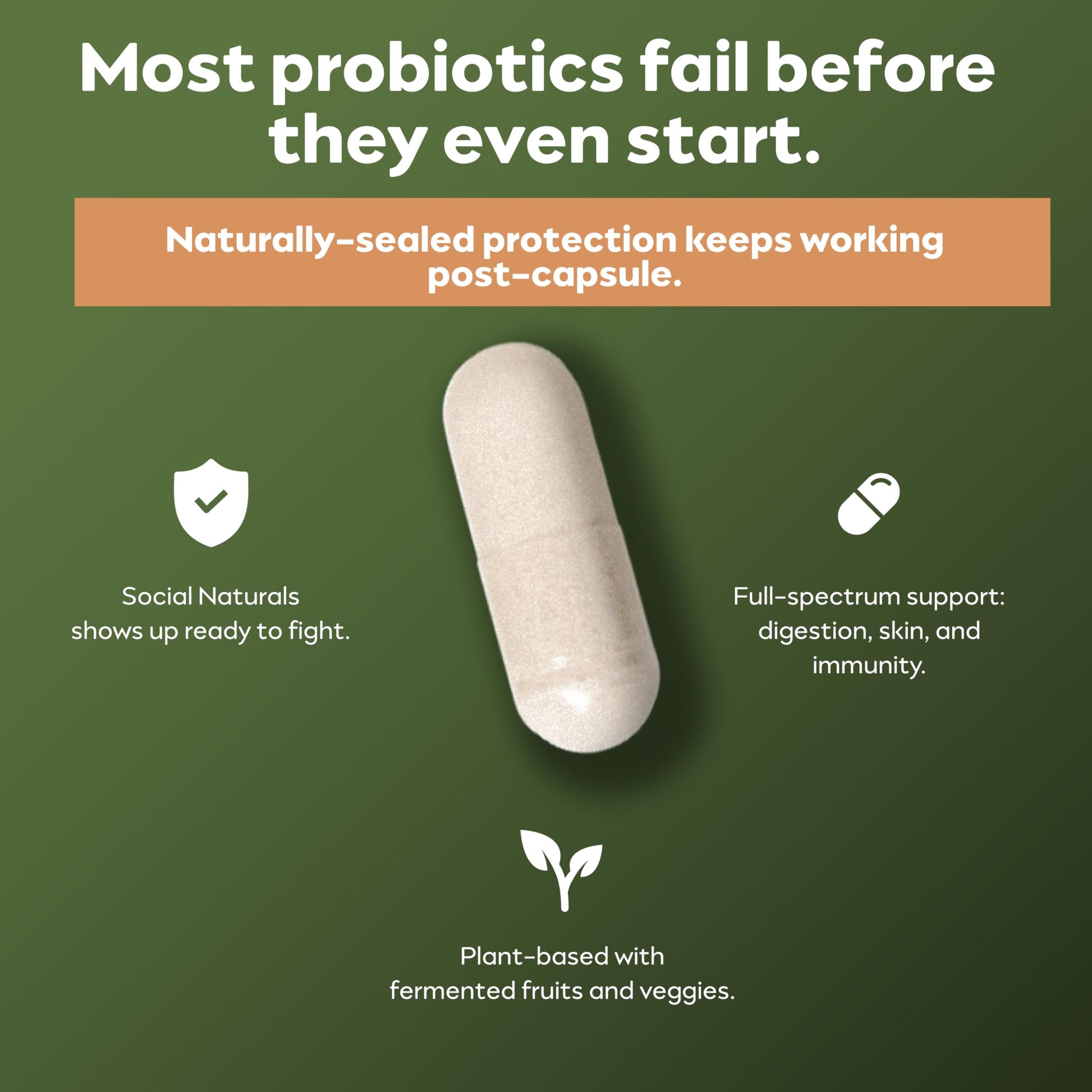 Social Naturals Daily Probiotic | 20 Billion CFU | Multi-Strain with Prebiotic + Postbiotic | Gut Health & Digestion Support | Vegan | 30 Capsules Social Naturals buy supplements canada