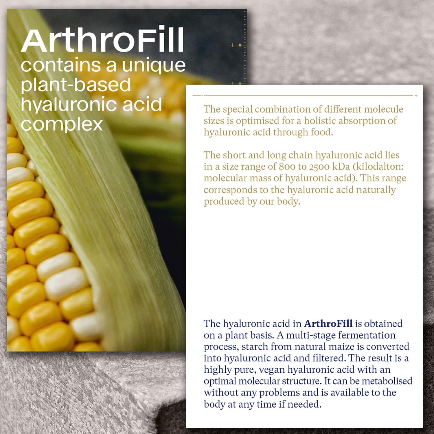 ArthroFill™ Tablets - Proven European Joint Relief - Vegan Hyaluronic Acid - Nutrient Complex - Support Active Movement Functions with 15 Vital Micronutrients - Made in Germany ArthroFill buy supplements canada
