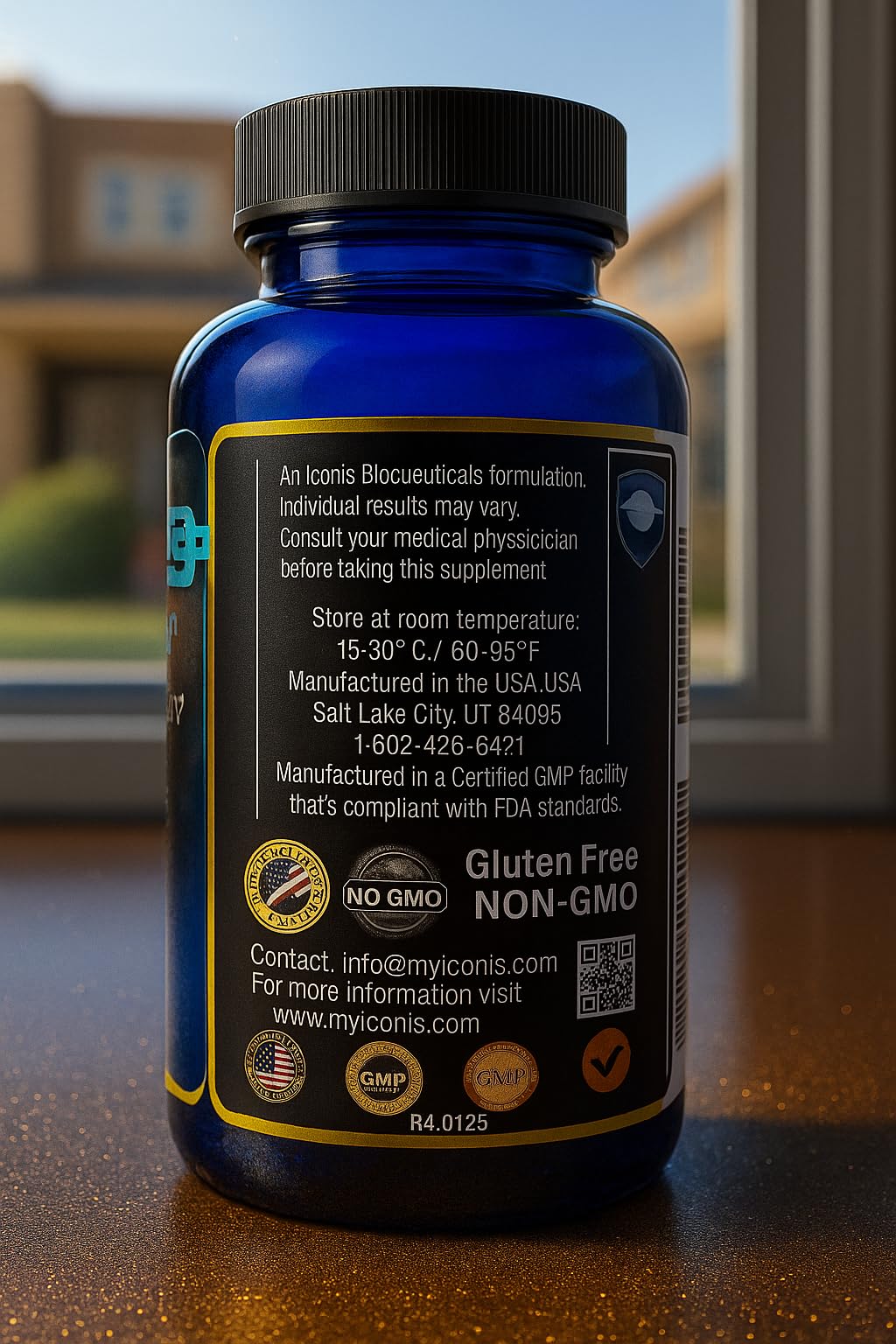Migraine Relief, Quad-Formula with PA-Free Butterbur (150mg), CoQ10 (300mg), Magnesium Glycinate (300mg), High-Dose Riboflavin (400mg) - MigrA Zero (120 Caps) Optimal Dosing for Migraine Sufferers Iconis Bioceuticals buy supplements canada