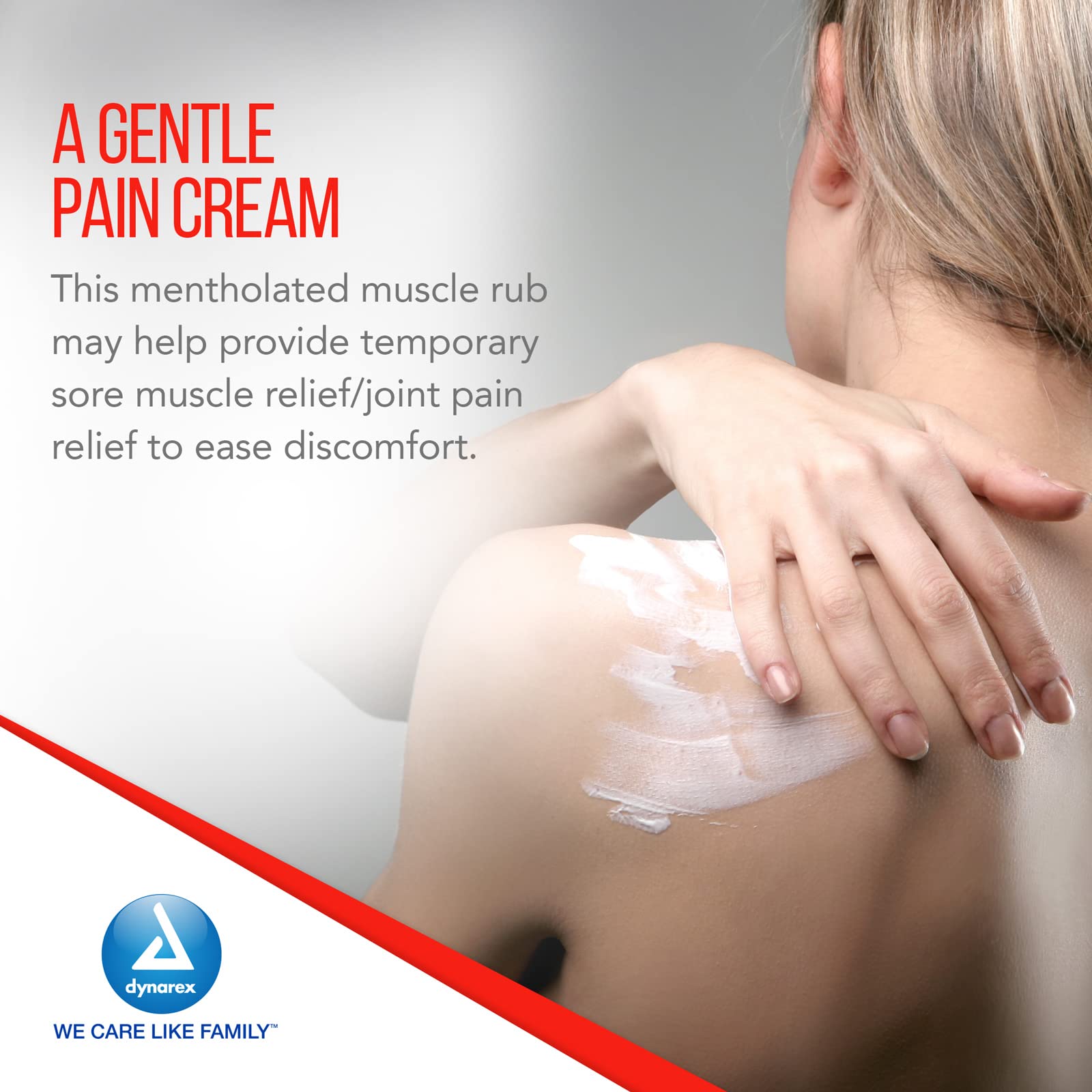 Dynarex DynaRub Cream - Mentholated Topical Muscle Pain Relief Cream - 10% Menthol, 15% Methyl Salicylate - Helps Soothe Joint Swelling & Soreness - Cooling, Non-Greasy Formula - 3oz, 1 Tube Dynarex buy supplements canada