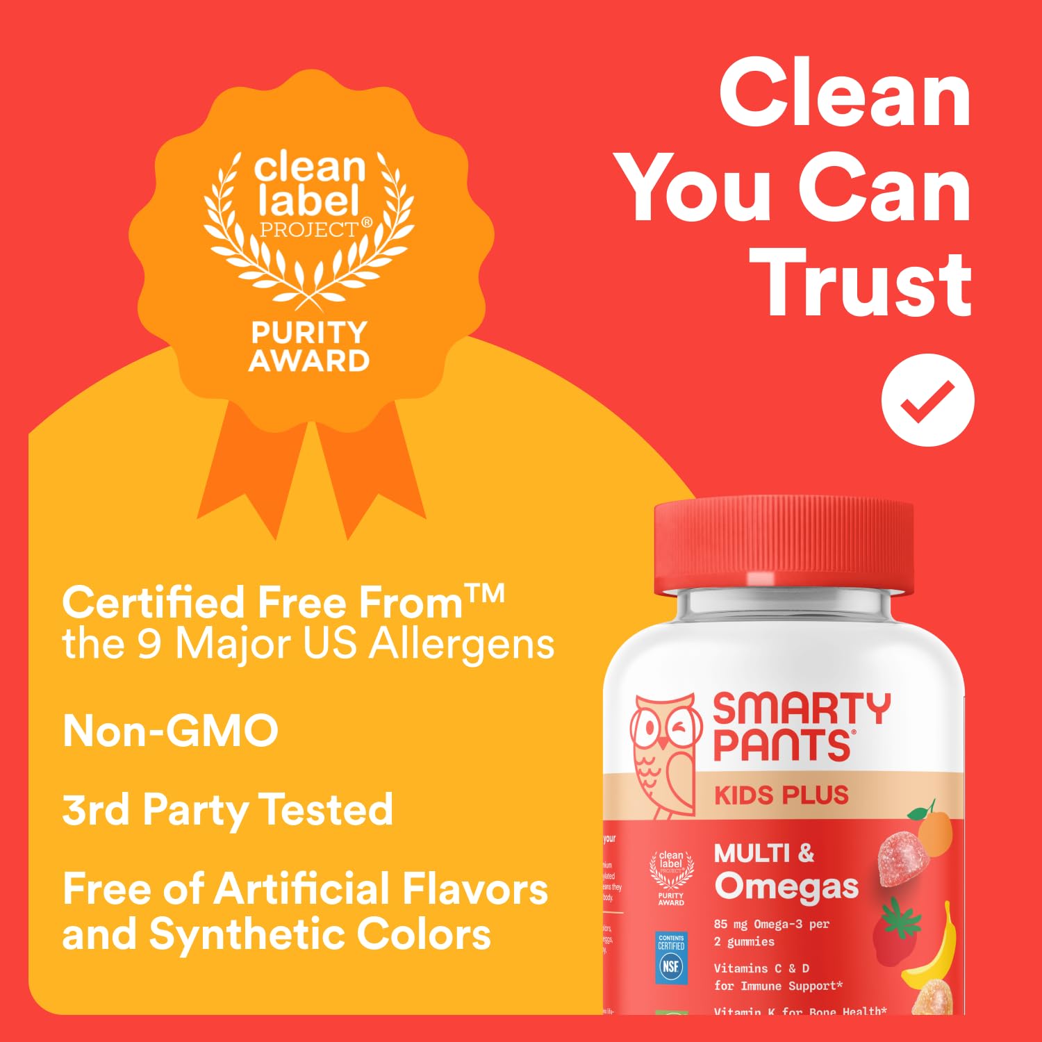 SmartyPants Kids Multivitamin Gummies with Omega 3 DHA/EPA, Vitamins D3, C, B12, B6, A, K, and Zinc, Gluten Free SmartyPants buy supplements canada