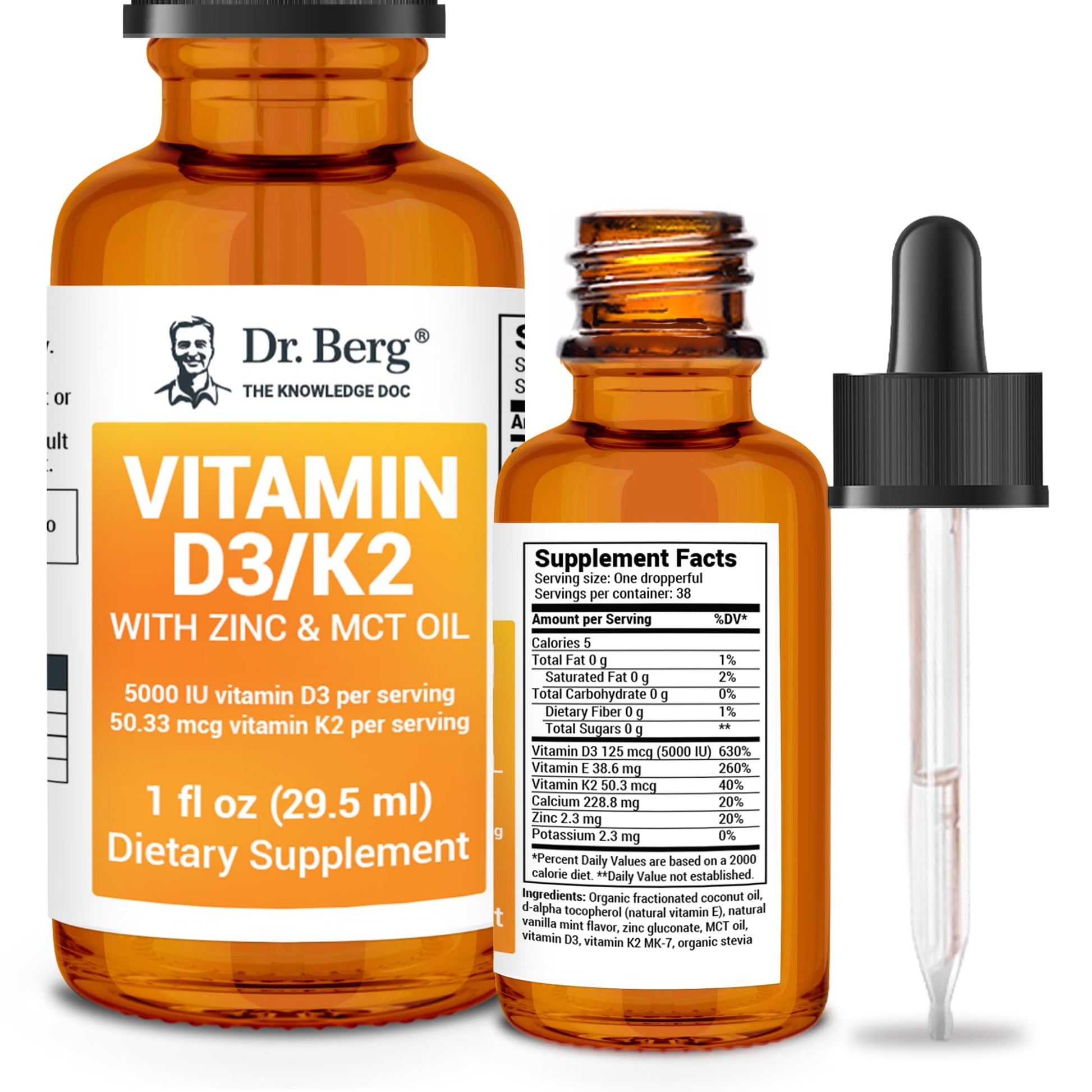Dr. Berg Liquid Vitamin D3 & K2 Supplement - For Bone, Teeth, Mood & Immune Health Dr. Berg Nutritionals buy supplements canada