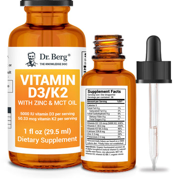 Dr. Berg Liquid Vitamin D3 & K2 Supplement - For Bone, Teeth, Mood & Immune Health Dr. Berg Nutritionals buy supplements canada