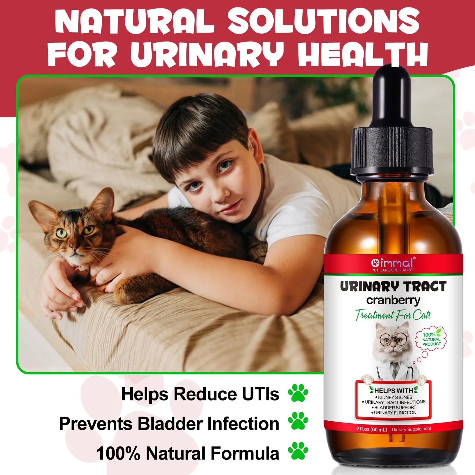 Cat Urinary Tract Infection Treatment, Cat UTI Treatment Drops Supports Bladder, Kidney Stone, Cranberry Kidney Bladder Support Supplement, Chicken Flavor, 60ml BTQAFVZT buy supplements canada