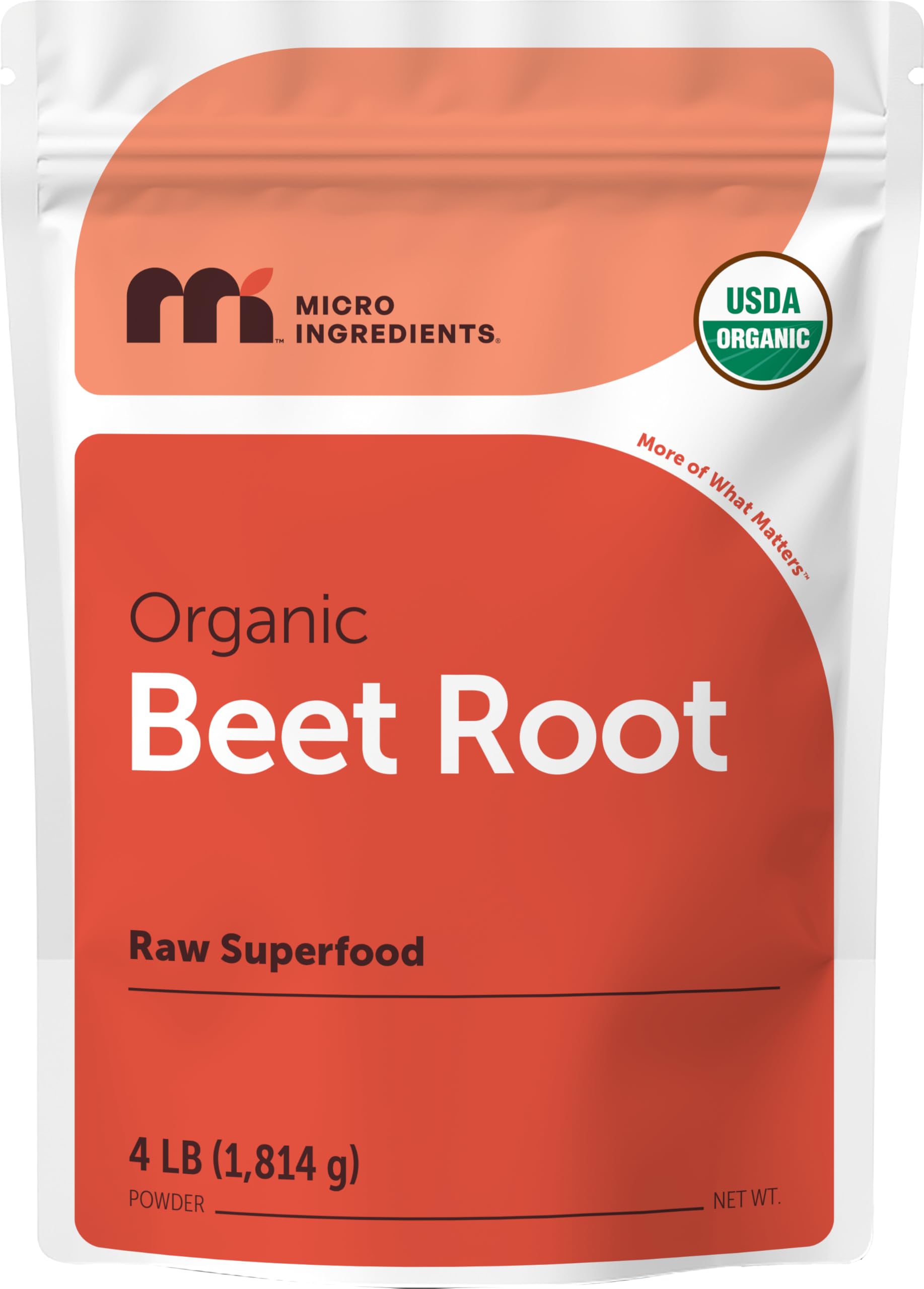 Micro Ingredients Organic Beet Root Powder, 4 Pounds | Cold Pressed, Water Soluble, High Concentrated Raw Beetroot Supplement | Natural Nitric Oxide Superfood Drink Mix Micro Ingredients buy supplements canada