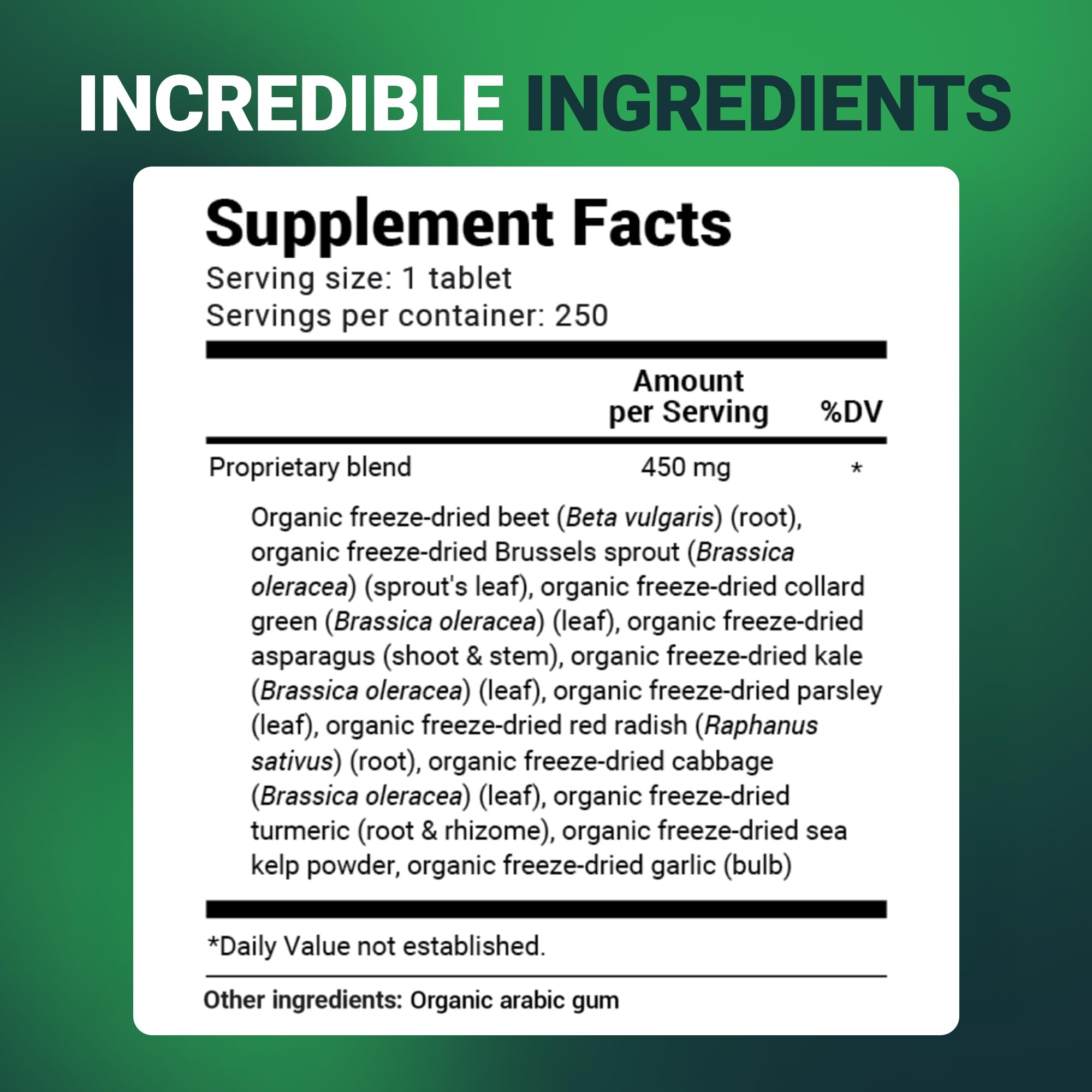 Dr. Berg's Greens Superfood Cruciferous Vegetable Tablets - Vegetable Supplements for Adults w/ 11 Phytonutrient Super Greens Tablets - Energy, Immune System & Liver Veggie Tablets - 250 Tablets Dr. Berg Nutritionals buy supplements canada