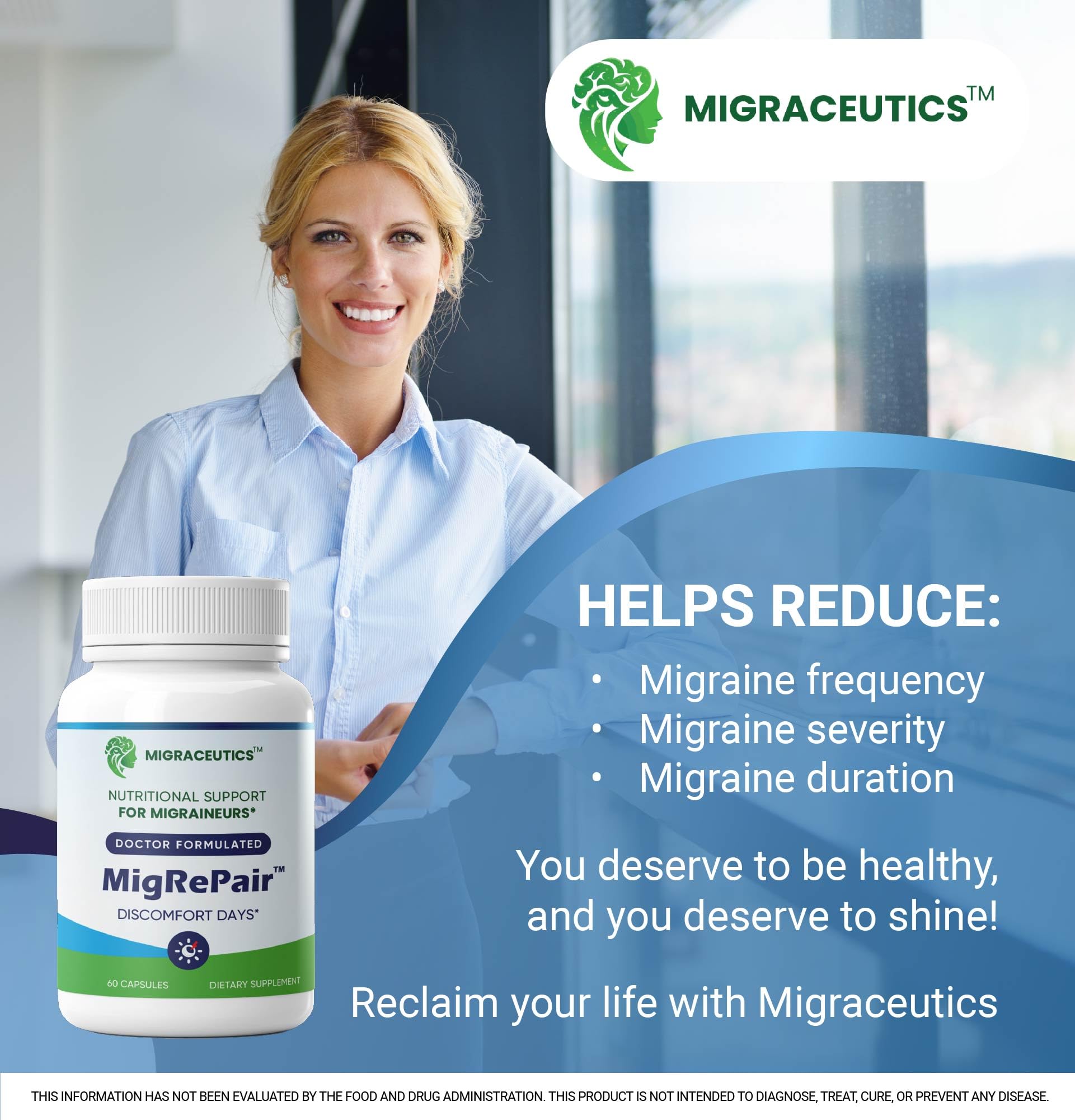 MigRePair | Doctor Formulated Natural Herbal Supplement for Migraine Relief Needs | Supports Relief During Migraine Discomfort (Ictal Phase) Migraceutics buy supplements canada