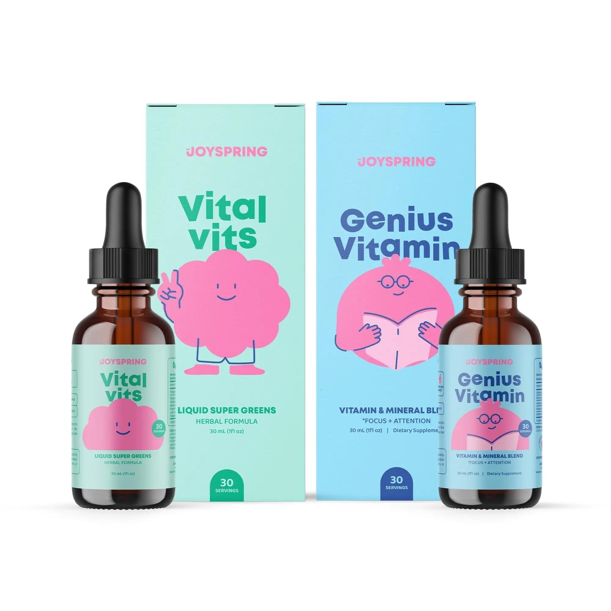 JoySpring Daily Multivitamin with Burdock Root & Elderberry Bundle | Kids Vitamins Naturally Sourced JoySpring buy supplements canada