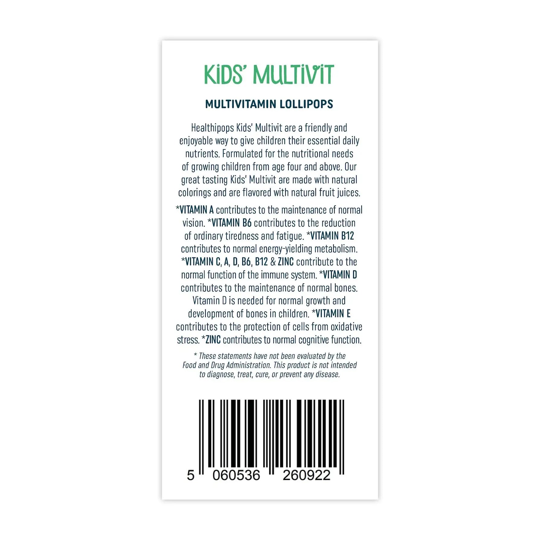Healthipops Kids Multivitamin Lollipops (6-Pack) Healthipops Vitamin & Mineral Lollipops buy supplements canada