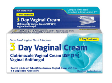 Clotrimazole 3 -Day Vaginal Cream - 0.74 Oz (PACK OF 3) Clotrimazole buy supplements canada