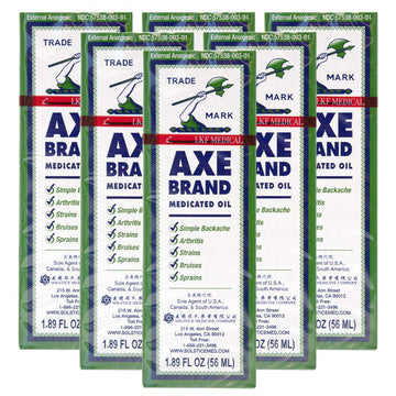 Axe Brand Medicated Oil (Muscle, Joint, and Backache Pain Relief) (1.89 fl oz) (6 Bottles) (Solstice) AXE buy supplements canada
