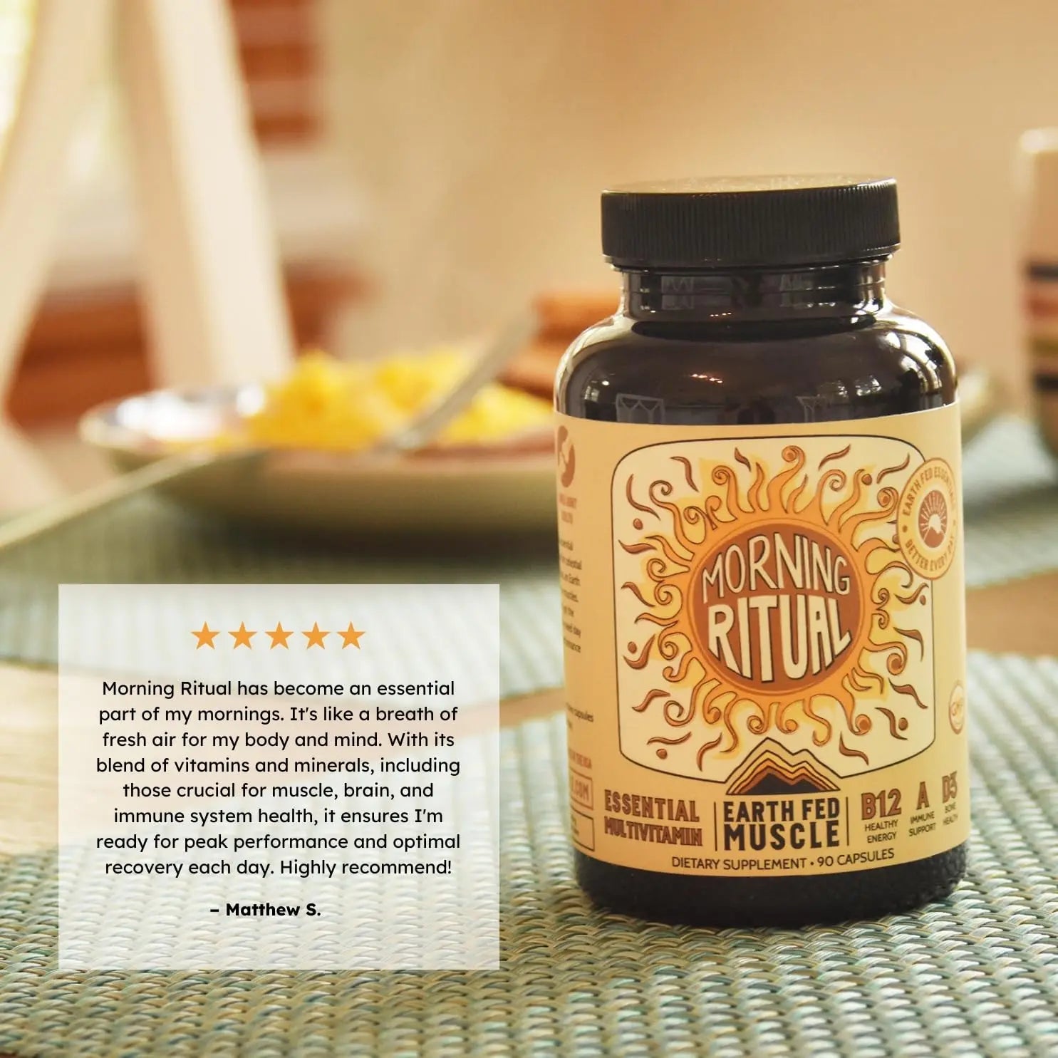 Earth Fed Muscle Morning Ritual Multivitamin for Women Supports General Health & Wellness - Multivitamin with Iron for Immune & Heart Support Earth Fed Muscle buy supplements canada
