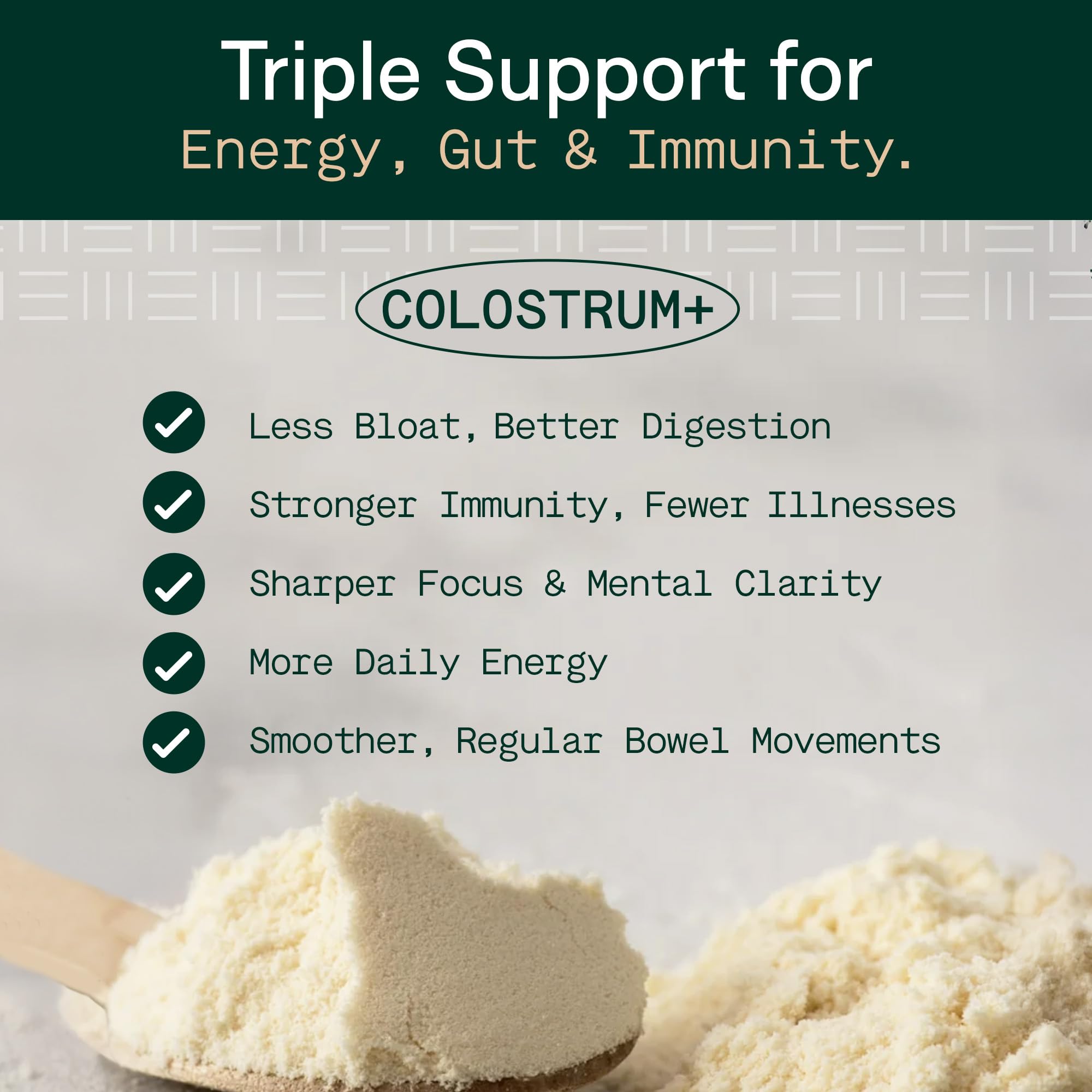 Adapt Naturals Colostrum Supplement with Lactoferrin & Beta-Glucan, Bio-Avail Grass Fed Bovine Colostrum Powder for Gut Health, Immune Support & Vitality | Non-GMO, 2500mg, Unflavored - 30 Days Supply ADAPT NATURALS BY CHRIS KRESSER buy supplements canada