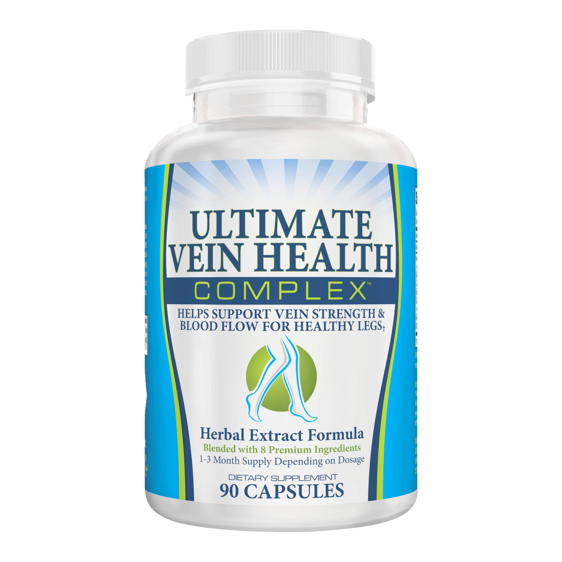 8-in-1 Vein & Leg Health Circulation Support Supplements | Leg + Vein Formula | Circulatory Support Supplement | 1-Month Supply | 90 Capsules Elevate Recovery Supplements buy supplements canada