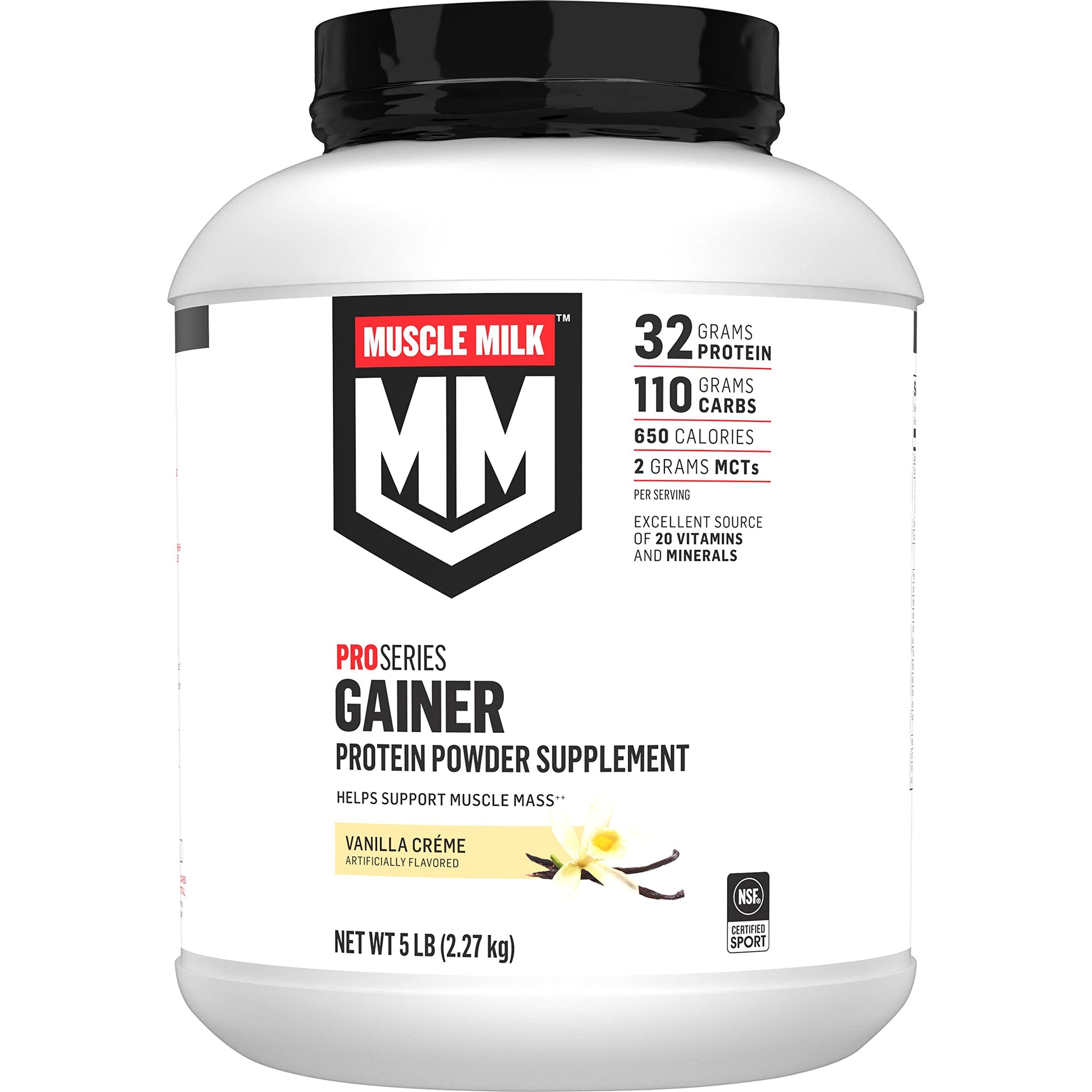 Muscle Milk Gainer Protein Powder, Vanilla Creme, 32g Protein, 5 Pound Muscle Milk buy supplements canada