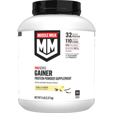 Muscle Milk Gainer Protein Powder, Vanilla Creme, 32g Protein, 5 Pound Muscle Milk buy supplements canada