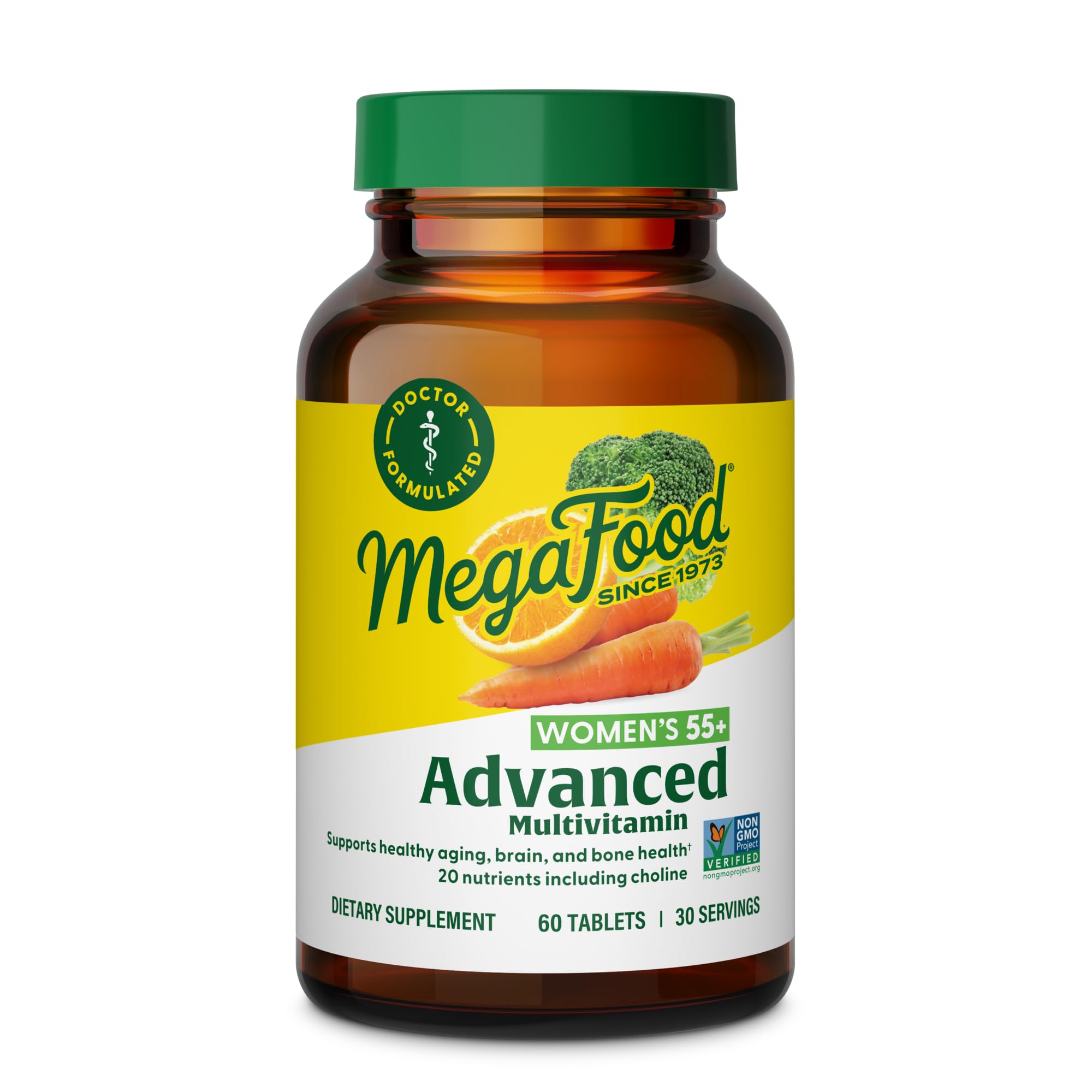 MegaFood, Multi for Women 55+, Supports Optimal Health and Wellbeing, Multivitamin and Mineral Dietary Supplement, Gluten Free, Vegetarian, 60 tablets (30 servings) MegaFood buy supplements canada