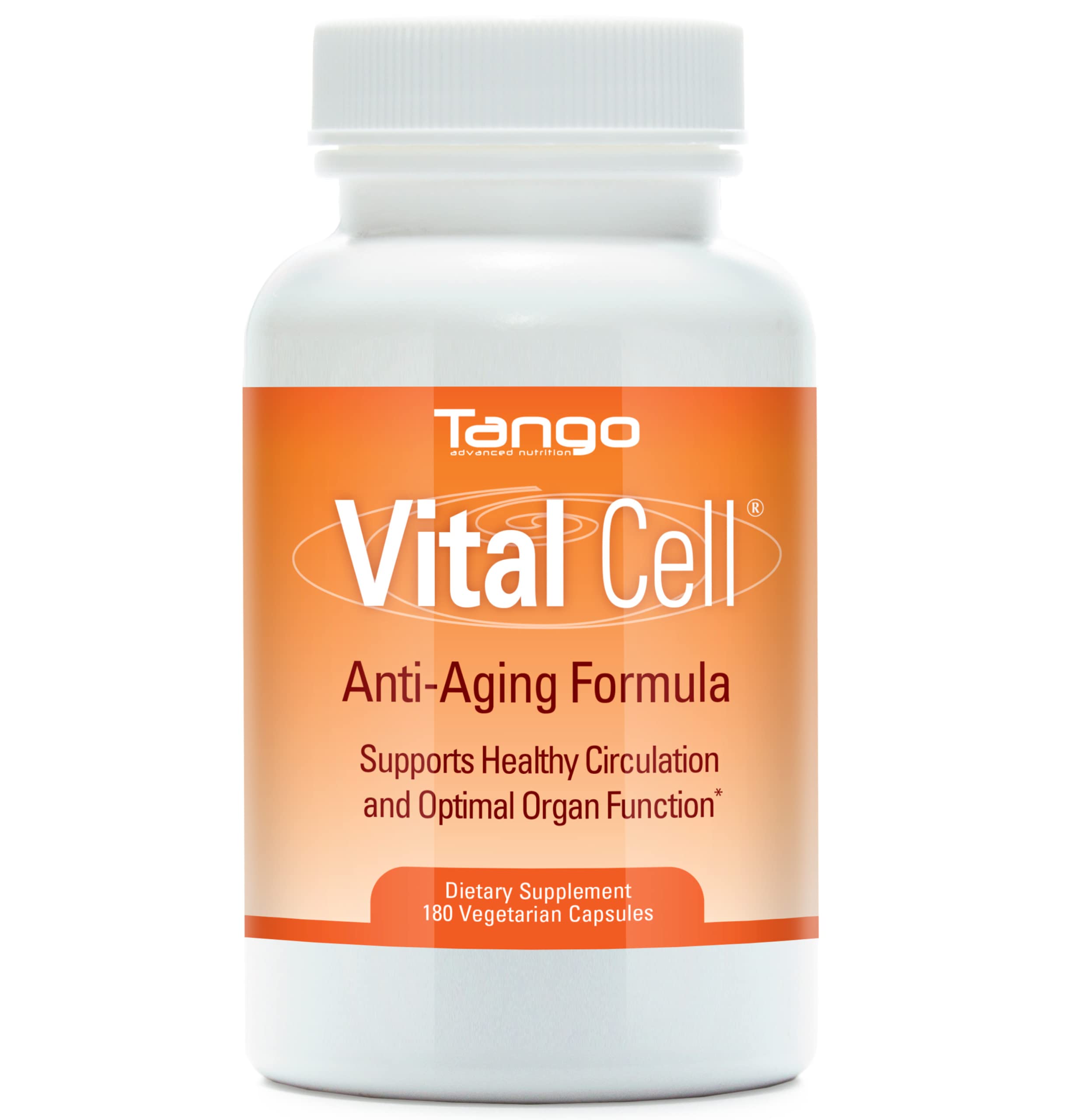 Vital Cell Natural Anti-Aging Supplement for Men and Women, Supporting Circulation and Healthy Organ Function (180 Vegetarian Capsules) Tango buy supplements canada