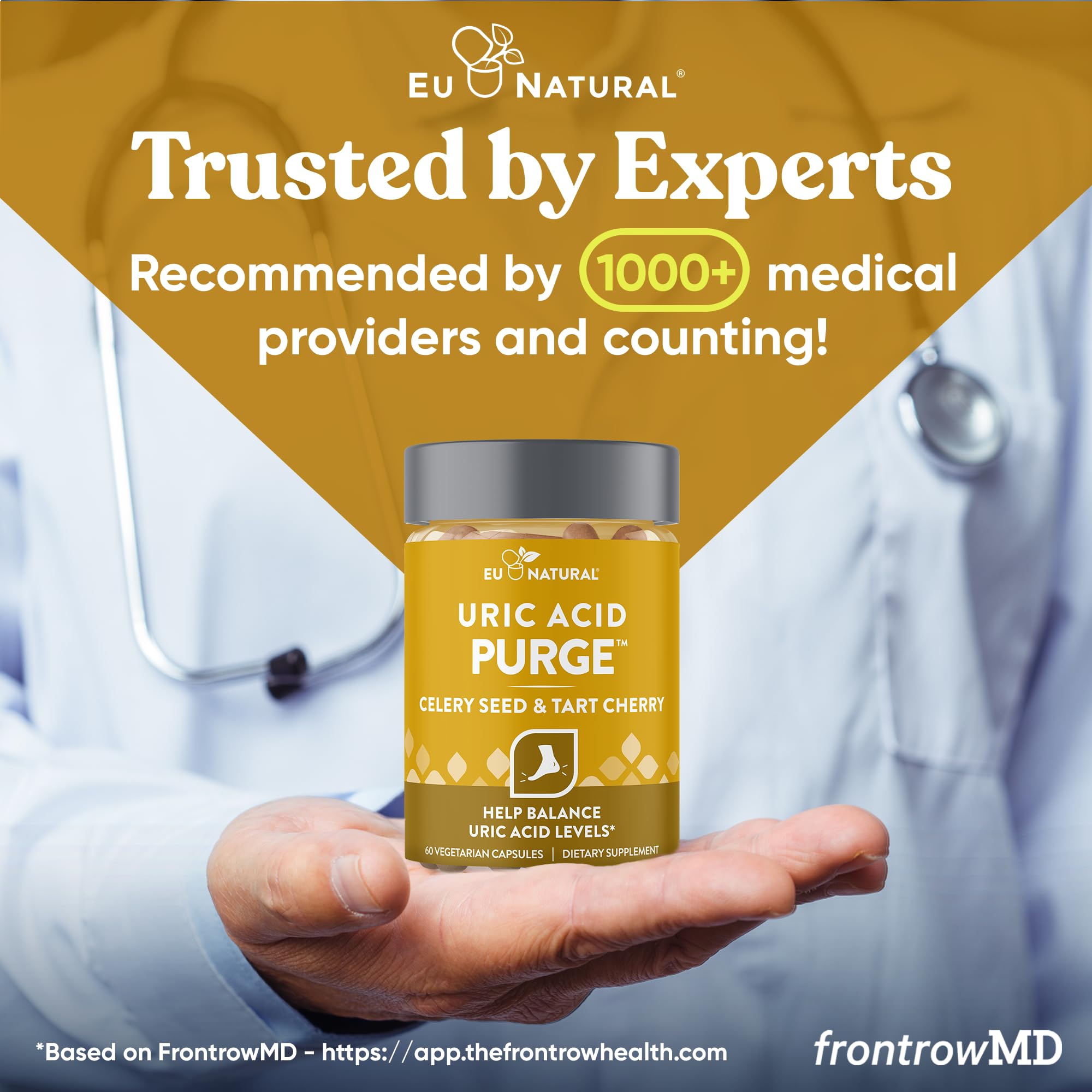 Eu Natural Purge Uric Acid Flush - Eat & Drink What You Want - Uric Acid Support for Joints & Mobility with Celery Seed Eu Natural buy supplements canada