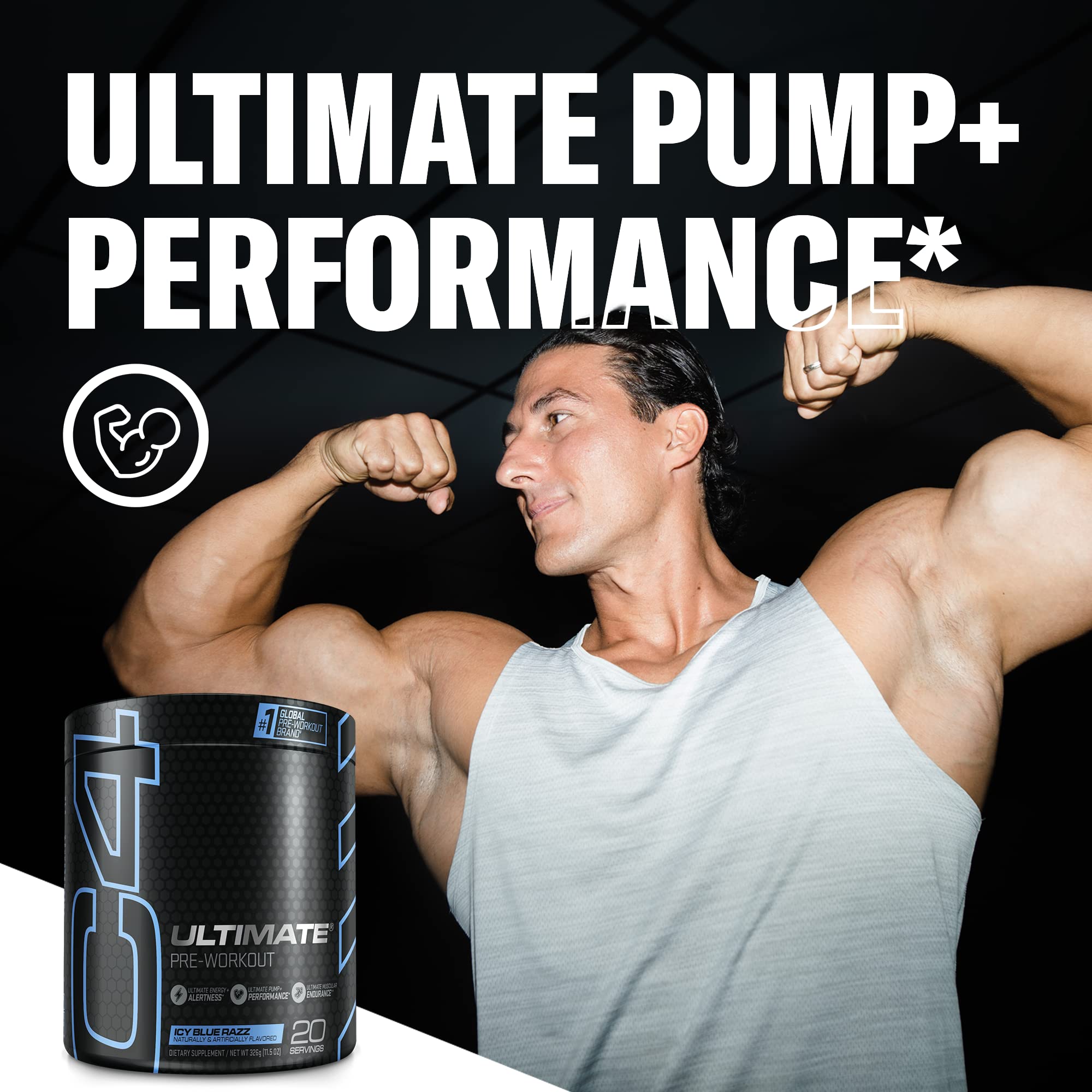 Cellucor C4 Ultimate Pre Workout Powder ICY Blue Razz - Sugar Free Preworkout Cellucor buy supplements canada