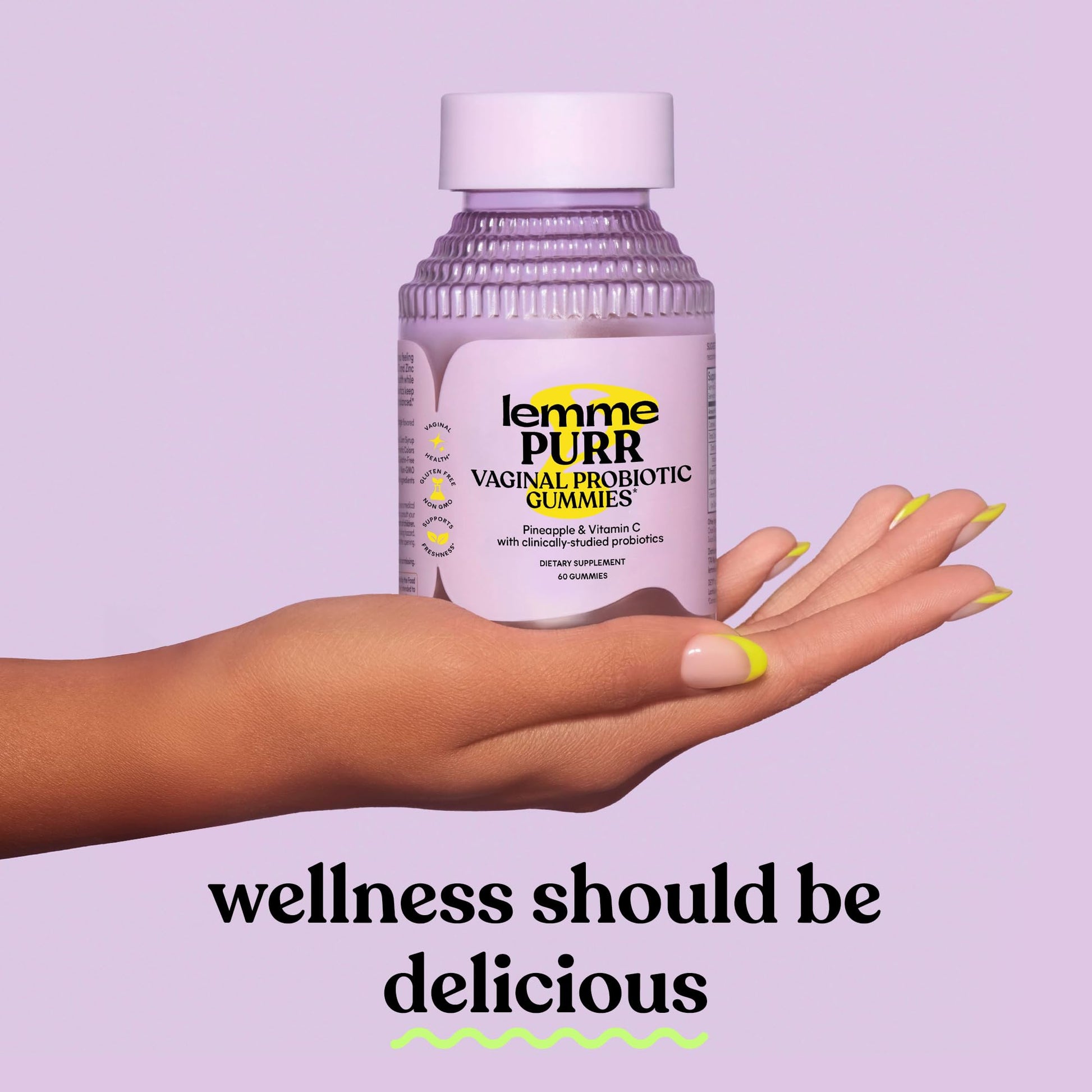 Lemme Purr Vaginal Probiotic Gummies for Women - Balanced pH, Healthy Odor, Yeast Balance & Flora Support Lemme buy supplements canada