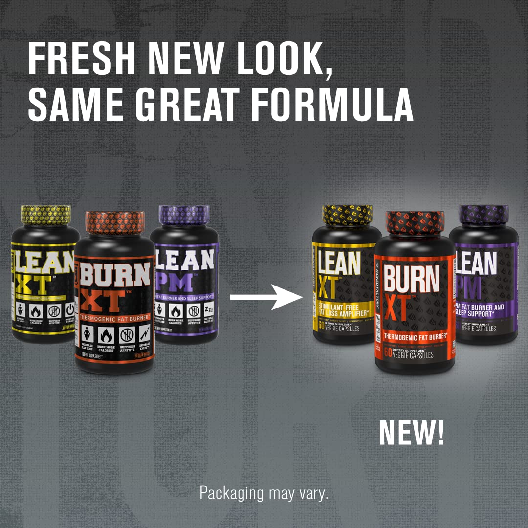 Burn-XT Thermogenic Fat Burner, Lean PM Nighttime Fat Burner & Sleep Aid Jacked Factory buy supplements canada