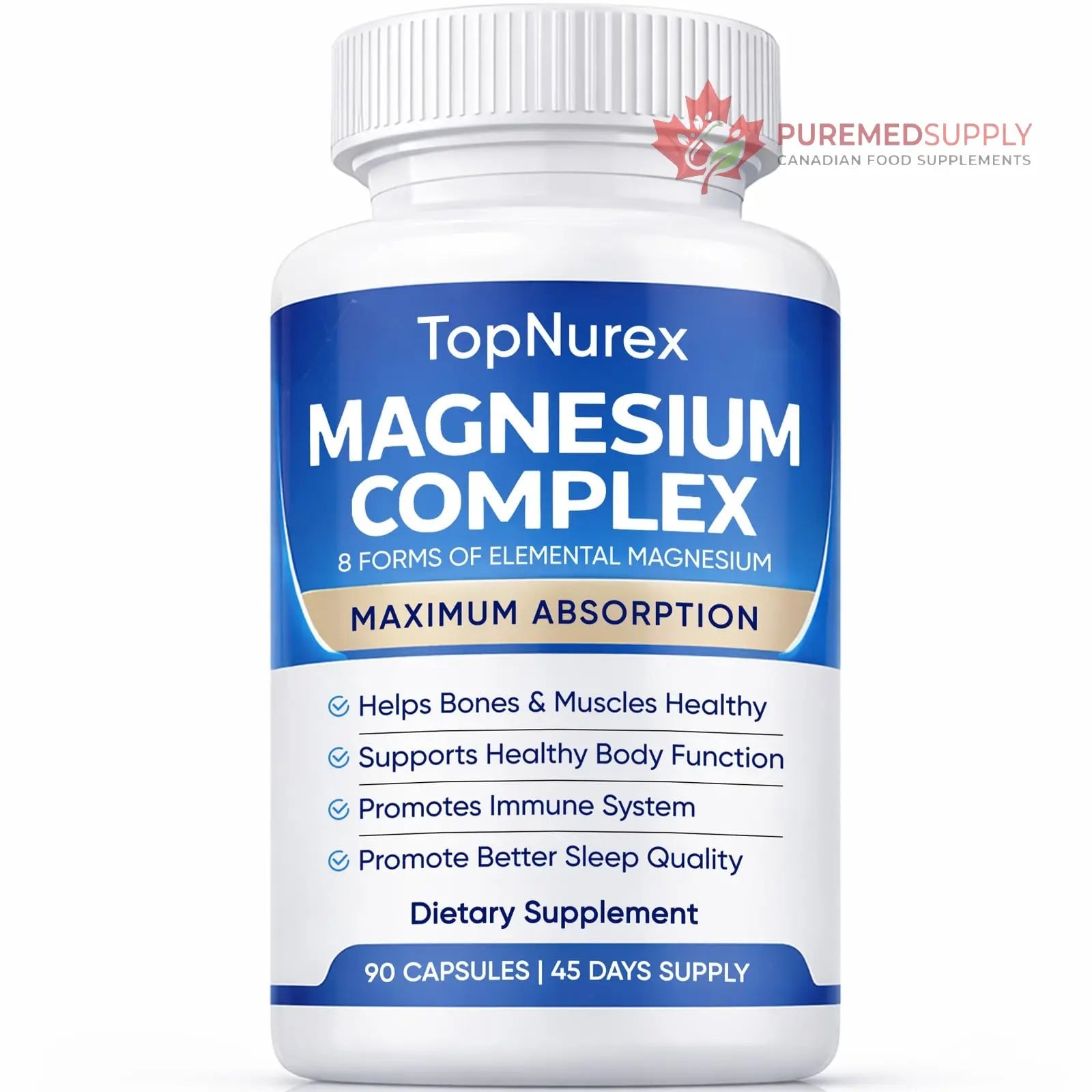 Top Nurex Magnesium Complex Supplement for Women & Men | 1000mg Maximum Absorption | 8 Magnesium Forms Including Glycinate, Citrate, Malate | Supports Relaxation, Sleep, Bone Strength | 90 Capsules Art anime buy supplements canada