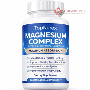 Top Nurex Magnesium Complex Supplement for Women & Men | 1000mg Maximum Absorption | 8 Magnesium Forms Including Glycinate, Citrate, Malate | Supports Relaxation, Sleep, Bone Strength | 90 Capsules Art anime buy supplements canada