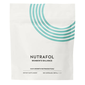 Nutrafol Women's Balance Hair Growth Supplements, Ages 45 and Up, Clinically Proven for Visibly Thicker Hair and Scalp Coverage in 3-6 Months, Dermatologist Recommended - 1 Month Supply Refill Pouch Nutrafol buy supplements canada
