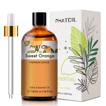 PHATOIL Sweet Orange Essential Oil 100ML, Pure Premium Grade Sweet Orange Essential PHATOIL buy supplements canada