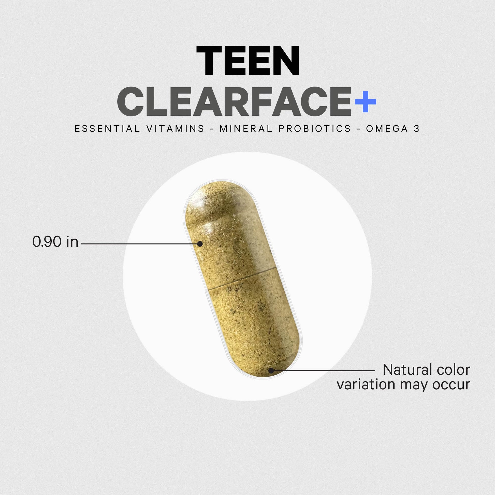 Codeage Teen Clearface Adolescent Face, Skin & Pimples, Vitamins A, C, D3, E, Pantothenic Acid, Niacin, Zinc Supplement Teenagers, Probiotics, L-Lysine, Omega-3, Oily Skin, Pores, Spots - 60 Capsules Codeage buy supplements canada