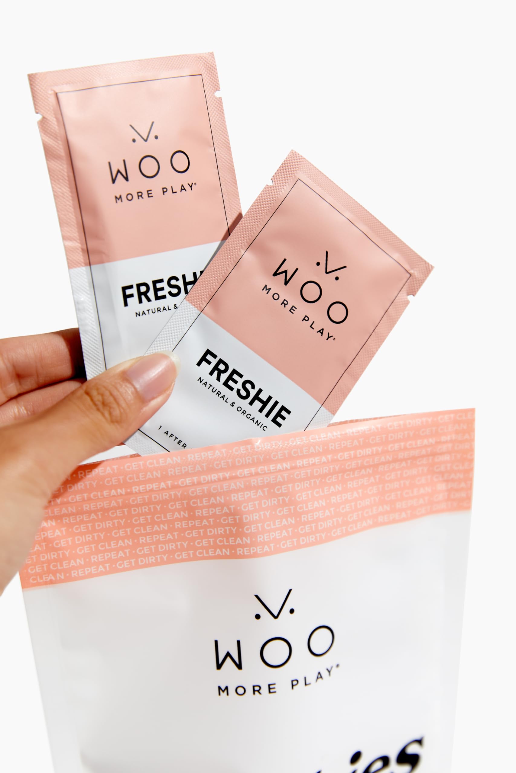 Woo More Play Freshies: All-Natural Feminine Intimacy Towelette Wipes with Coconut Oil Woo More Play buy supplements canada
