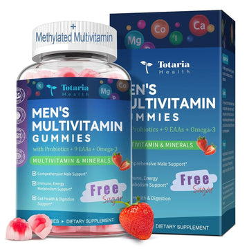 Totaria Sugar Free Multivitamin for Men with Omega 3, Probiotics, Mens Multivitamins Gummies w/Methylated B Complex Totaria buy supplements canada