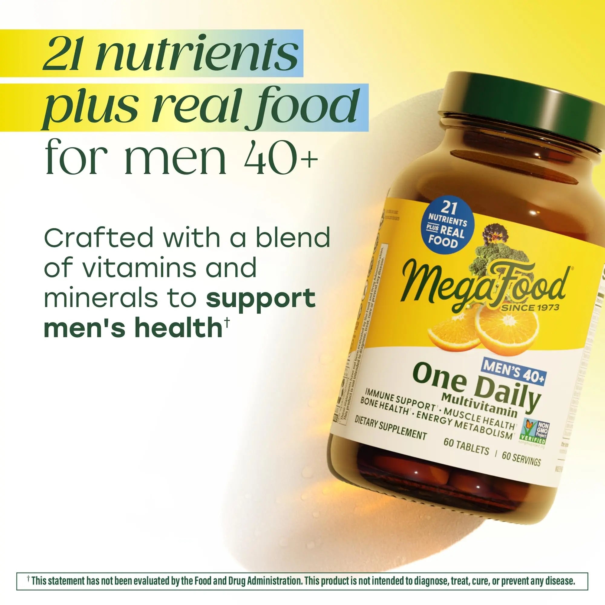 MegaFood Multivitamin for Men 40+ One Daily Mens Multivitamins - Methylated B12, Vitamin D3, B6, C & Zinc, Muscle & Bone Health MegaFood buy supplements canada