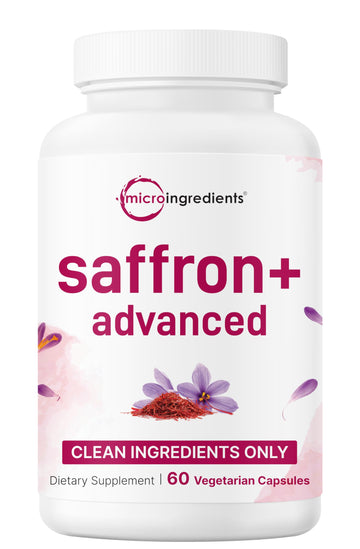 Micro Ingredients Saffron+ Advanced Supplements, 60 Veggie Capsules – 10-in-1 with Saffron Extract, High Absorption Fat-Soluble Vitamin C, Magnesium Micro Ingredients buy supplements canada