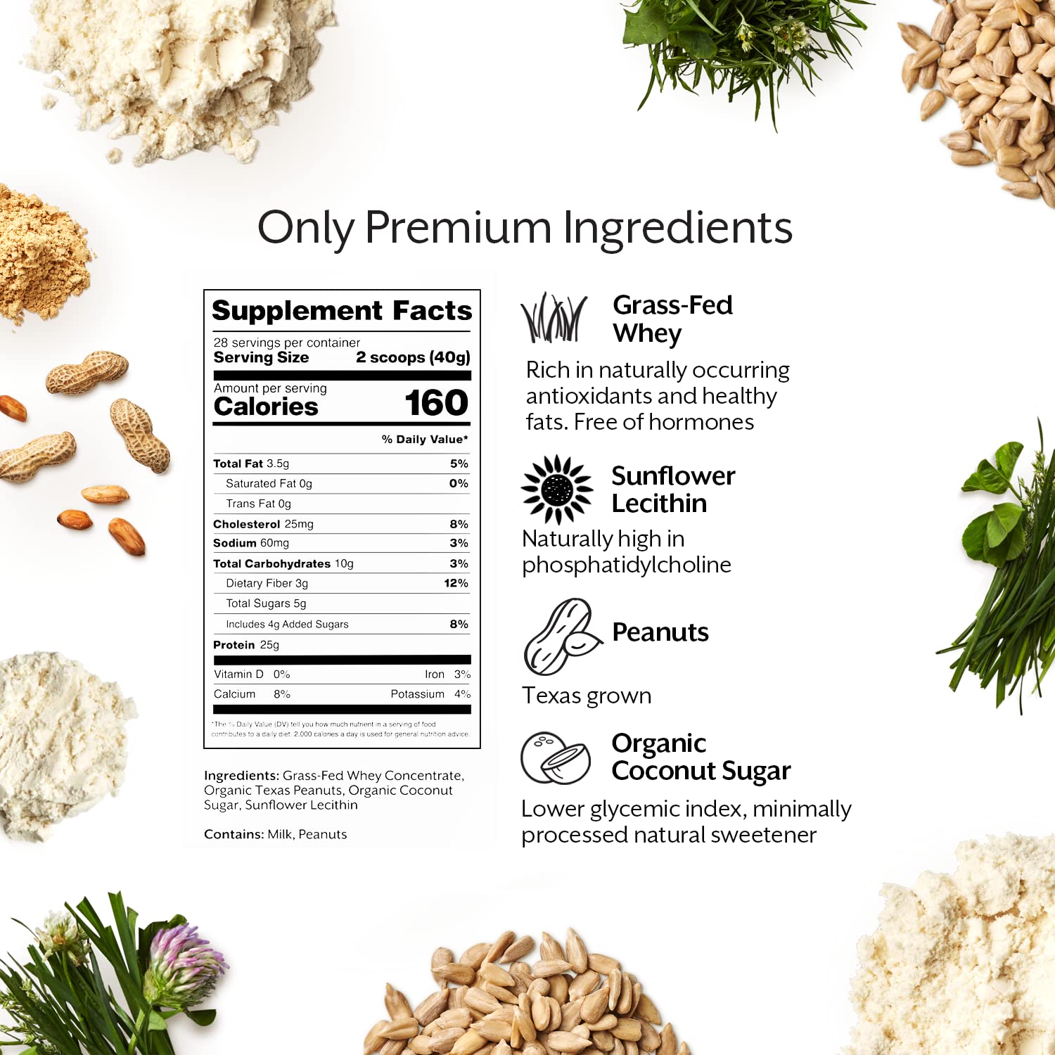 Promix Whey Protein Powder, Peanut Butter - 2.5lb Bulk - Grass-Fed & 100% All Natural ProMix Nutrition buy supplements canada