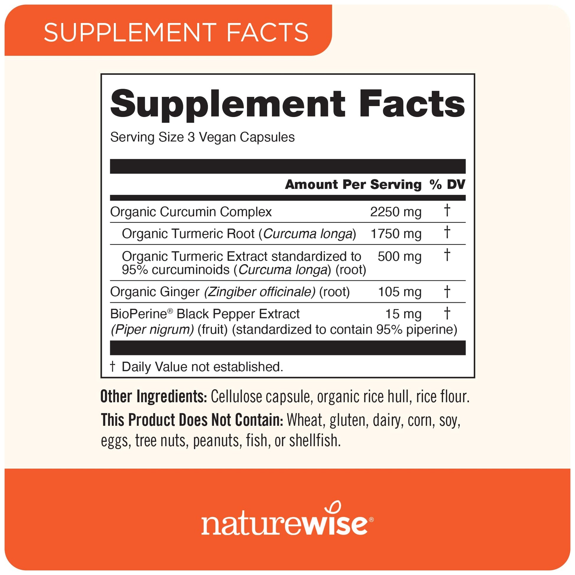 NatureWise Curcumin Turmeric 2250mg 95% Curcuminoids & BioPerine Black Pepper NatureWise buy supplements canada