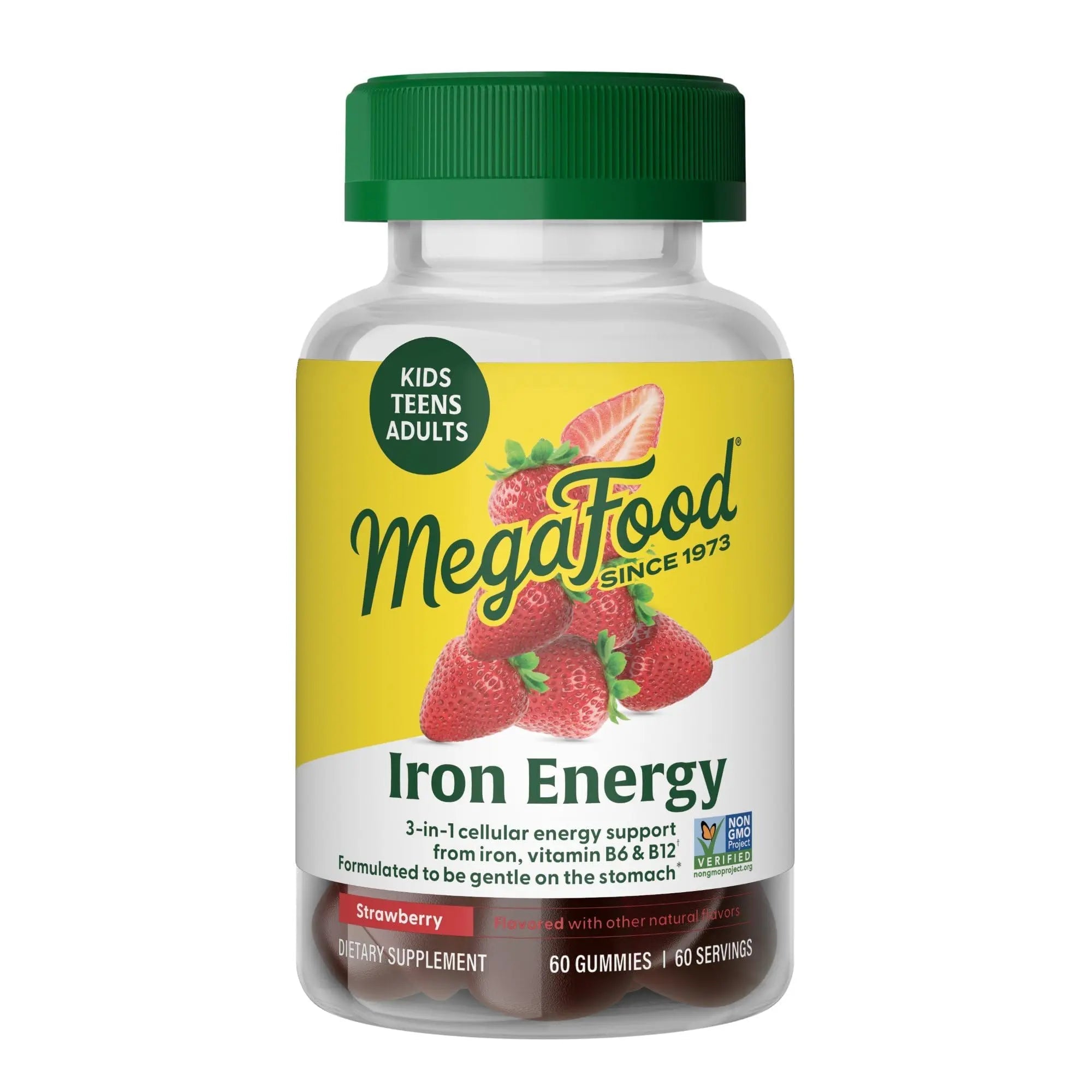 Megafood Iron Energy Gummies, Iron Supplement for Women, Men, Teens & Kids with Vitamin B12 & B6, Vitamins MegaFood buy supplements canada