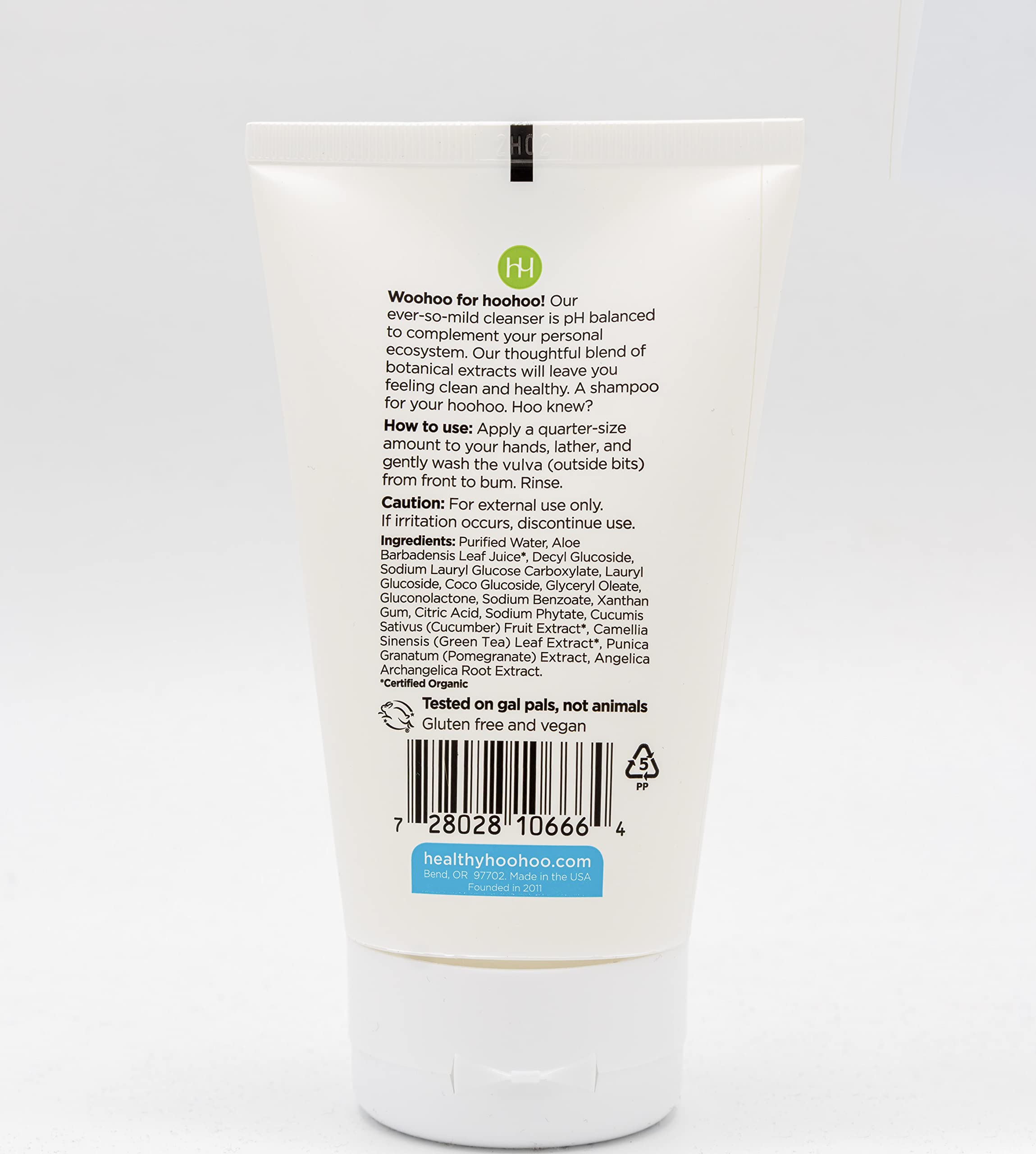 healthy hoohoo Gentle Feminine Wash - Organic Ingredients, pH Balanced, Fragrance Free healthy hoohoo buy supplements canada