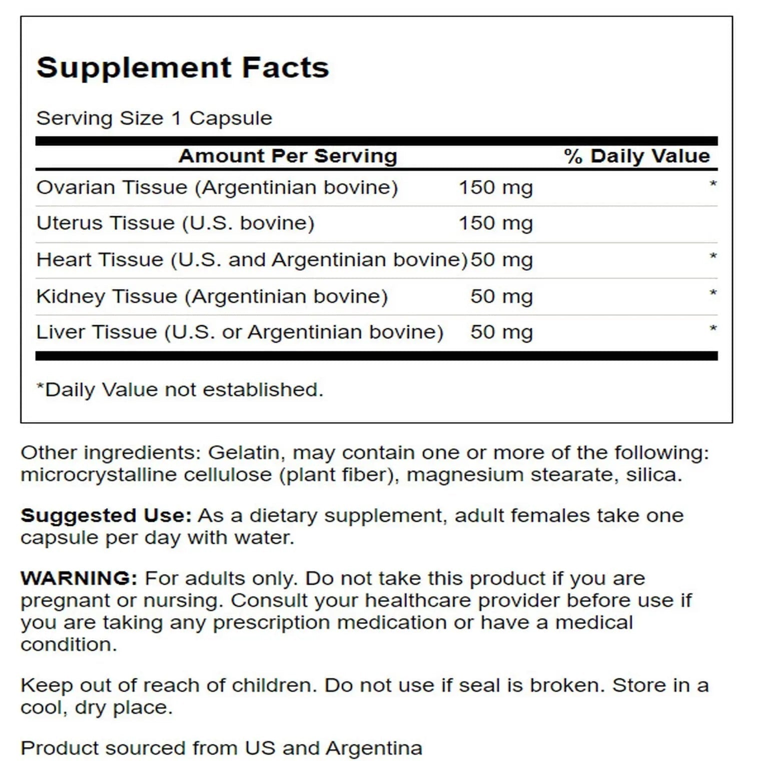 Swanson Multi-GLANDULAR for Women 60 Cap Swanson buy supplements canada