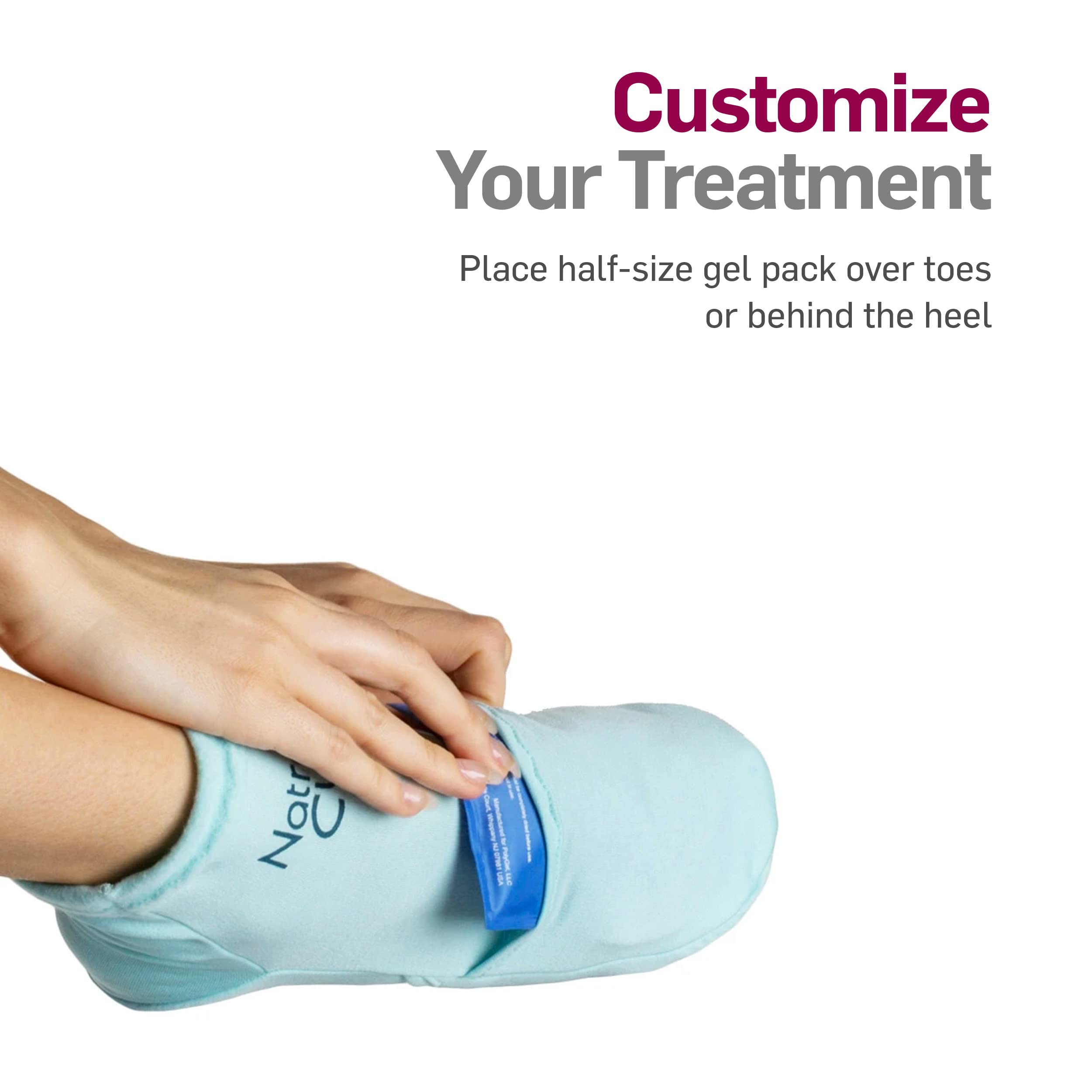 NatraCure Cold Therapy Socks - Reusable Gel Ice Frozen Slippers for Feet NatraCure buy supplements canada