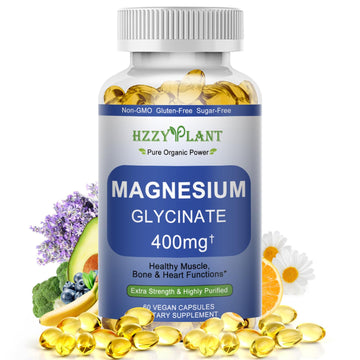 Magnesium Glycinate Softgels, High Absorption Magnesium Glycinate 400mg Supplement for Muscle, Heart, Sleep & Bone Support, Bisglycinate Softgel Capsules Supplement, Vegan, Non-GMO, 2 Month Supply HZZYPLANT buy supplements canada