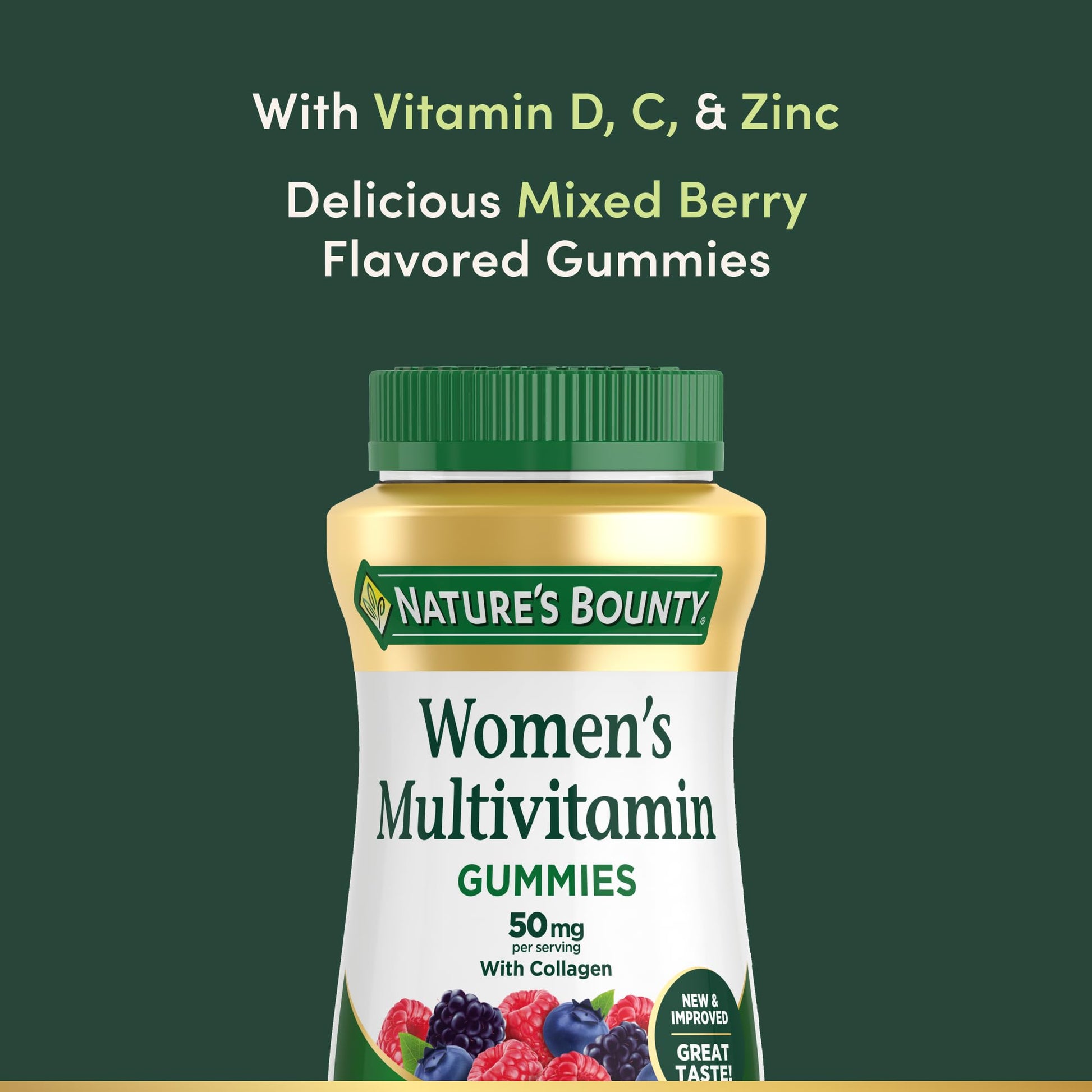 Nature's Bounty Women Multivitamin Gummies, Vitamin Supplements for Adults, General Health, Supports Immune and Bone Health, Nature's Bounty buy supplements canada