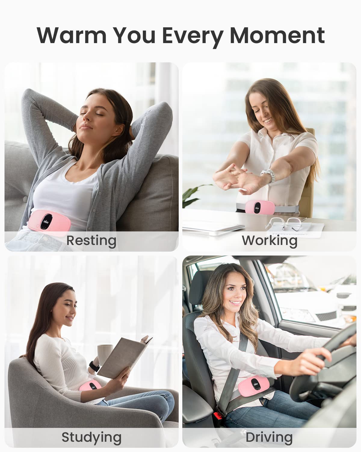 FSA HSA Eligible Portable Cordless Menstrual Heating Pad, iDOO Period Heating Pads iDOO buy supplements canada