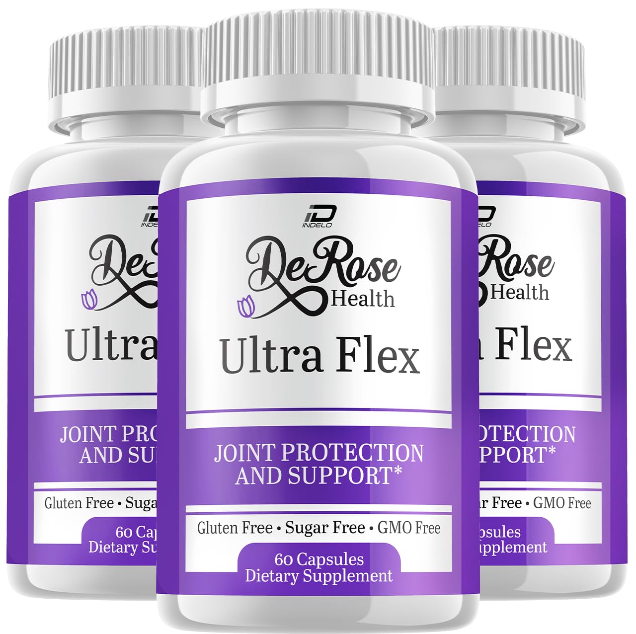 Indelo Ultra Flex Derose Health Capsules, Joint Support Supplement, Ultra Flex Natural Joint Health Formula, Derose Health Pills for Joint Wellness Mobility, UltraFlex Reviews (3 Pack - 180 Capsules) Indelo buy supplements canada