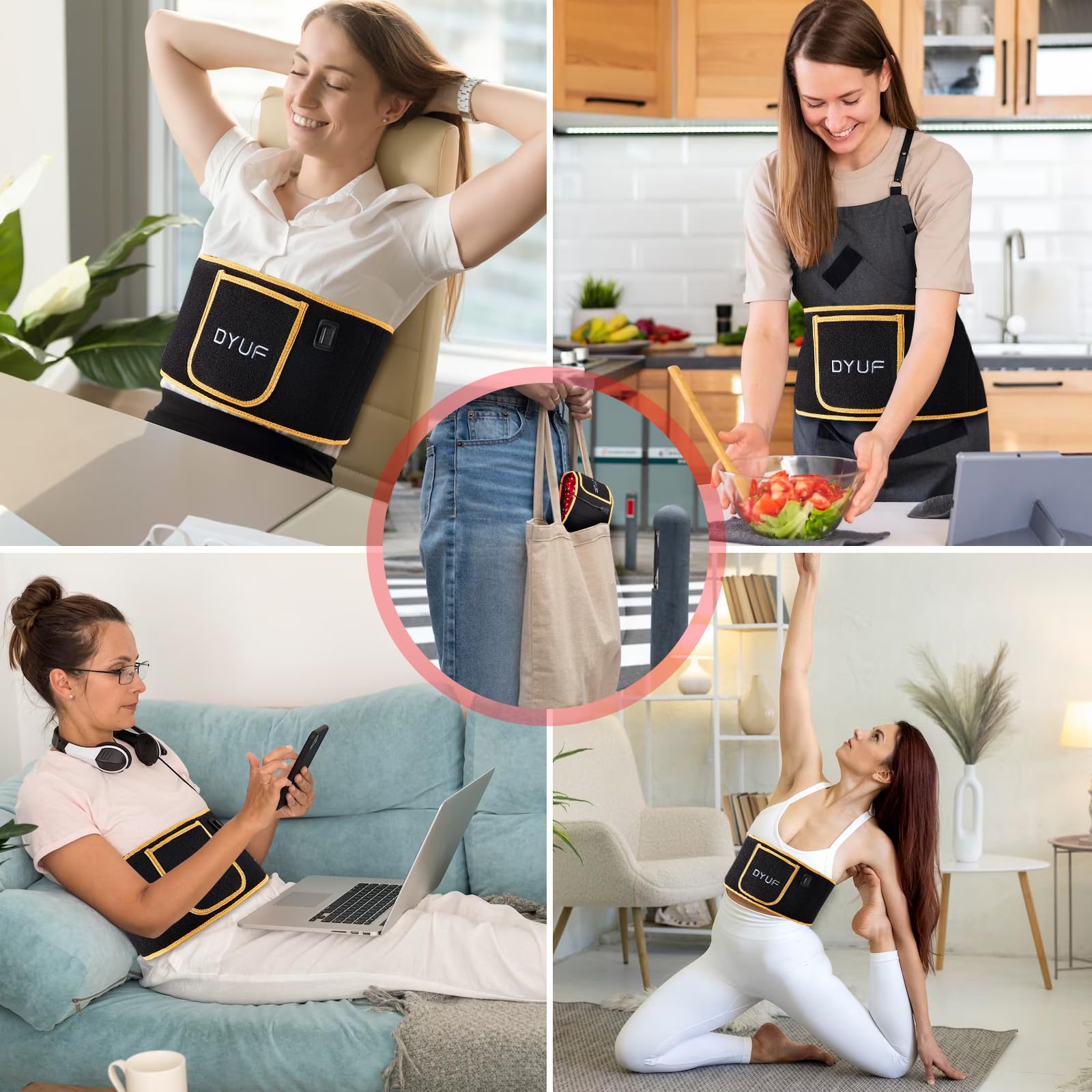 Red Light Therapy Belt DYUF Infrared Light Therapy : Muscle Recovery, Pain Relief, and Healing Device DYUF buy supplements canada