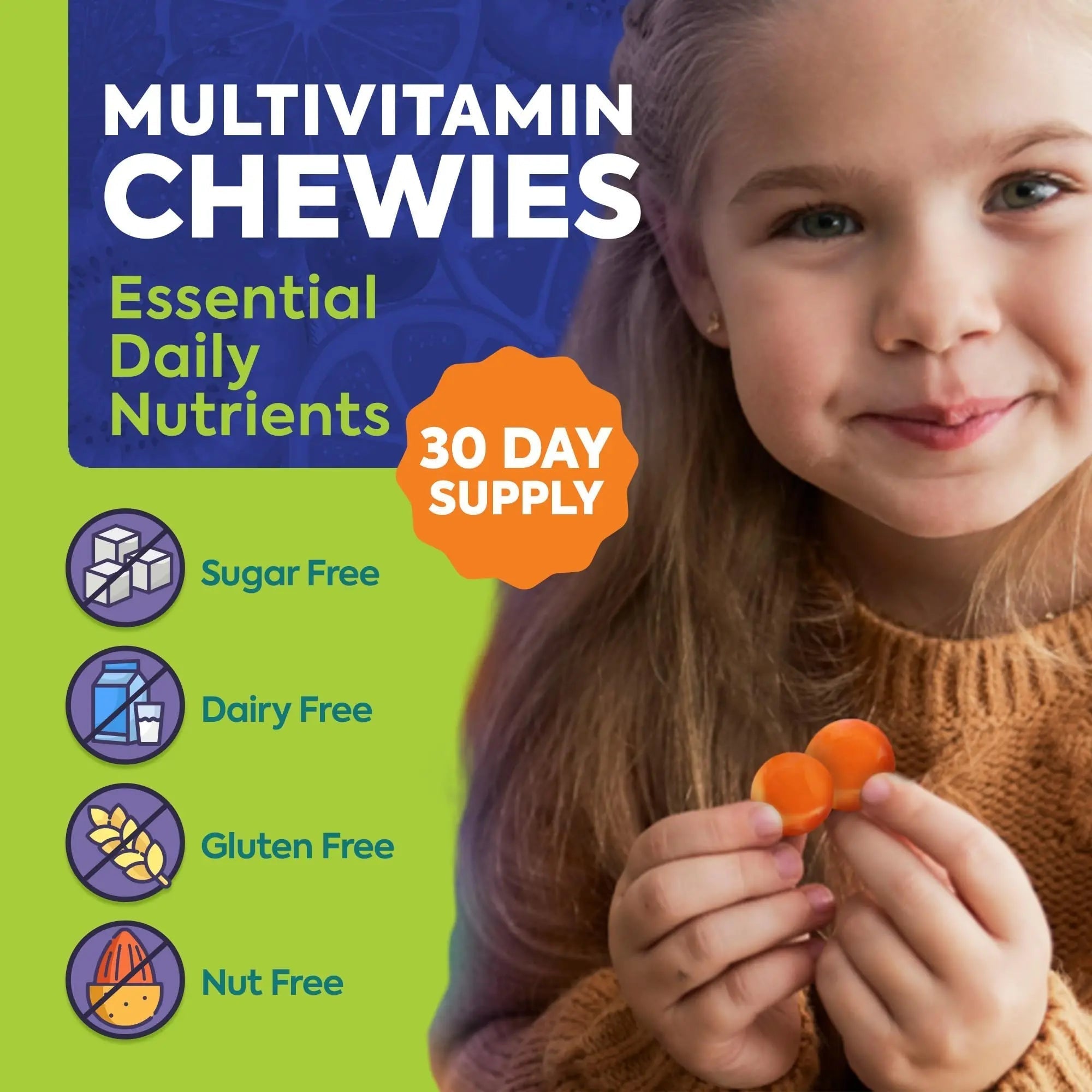 OmegaVia Sugar Free Kids Multivitamin Chewies - Daily Chewable Gummy Vitamins for Kids 3+ OmegaVia buy supplements canada