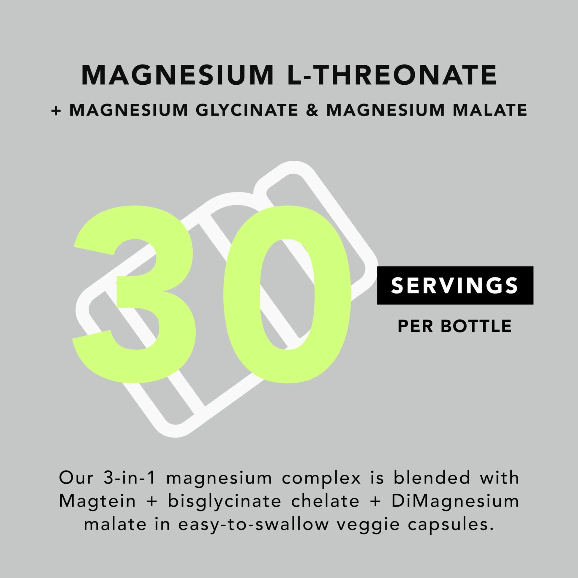 AMANDEAN Magtein Magnesium Complex. L-Threonate, Glycinate, Malate Triple Blend Chelated Magnesium Supplement. 90 Veggie Capsules. High Absorption Branded Ingredients. Brain Health, Sleep, Calm*. AMANDEAN buy supplements canada