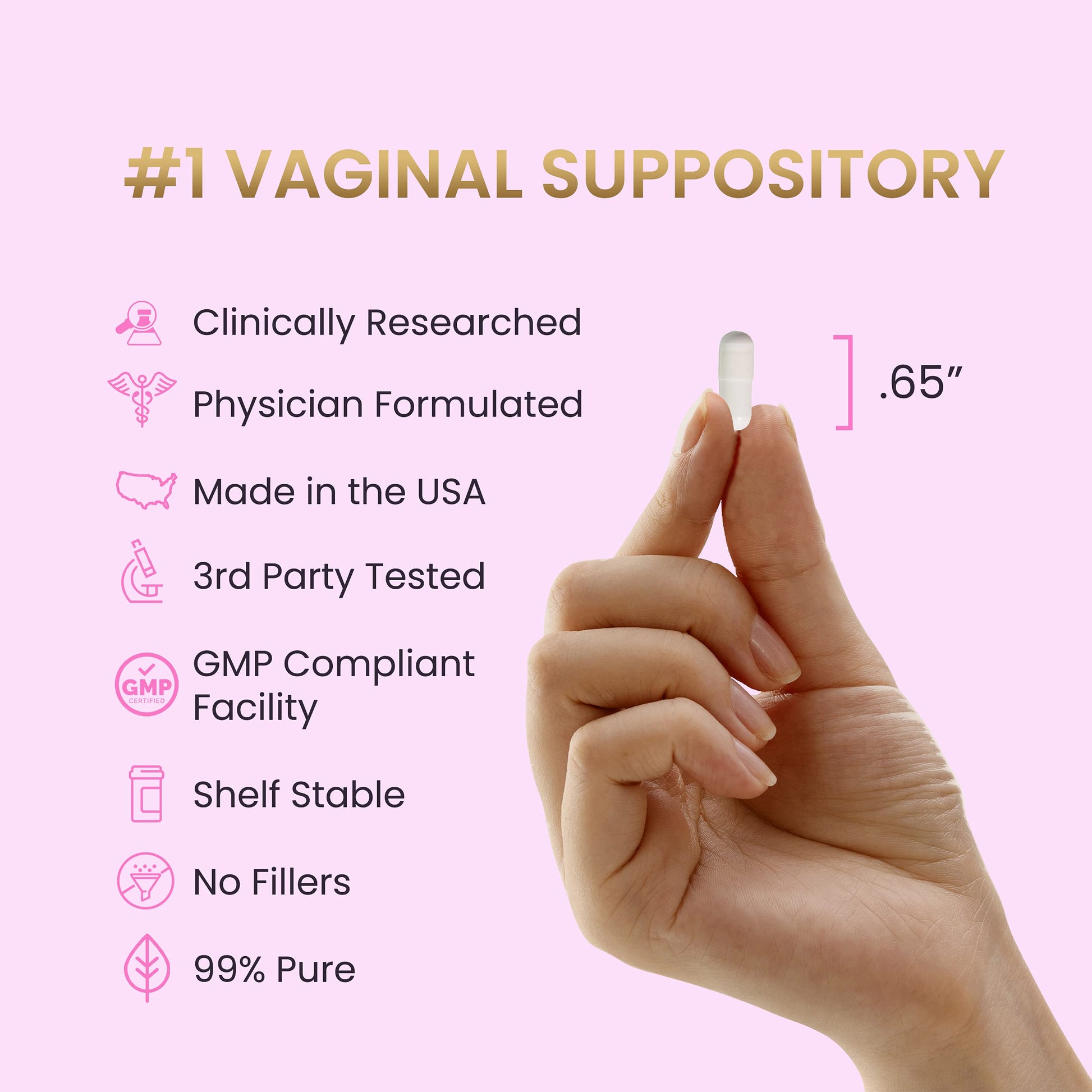 HPD Rx Fem-Rx Boric Acid Vaginal Suppositories for Women – Help Balance Vaginal pH, Eliminate Vaginal Odor – Dr Formulated Feminine Health Support – 30 Capsules Pack of 1 HPD Rx buy supplements canada